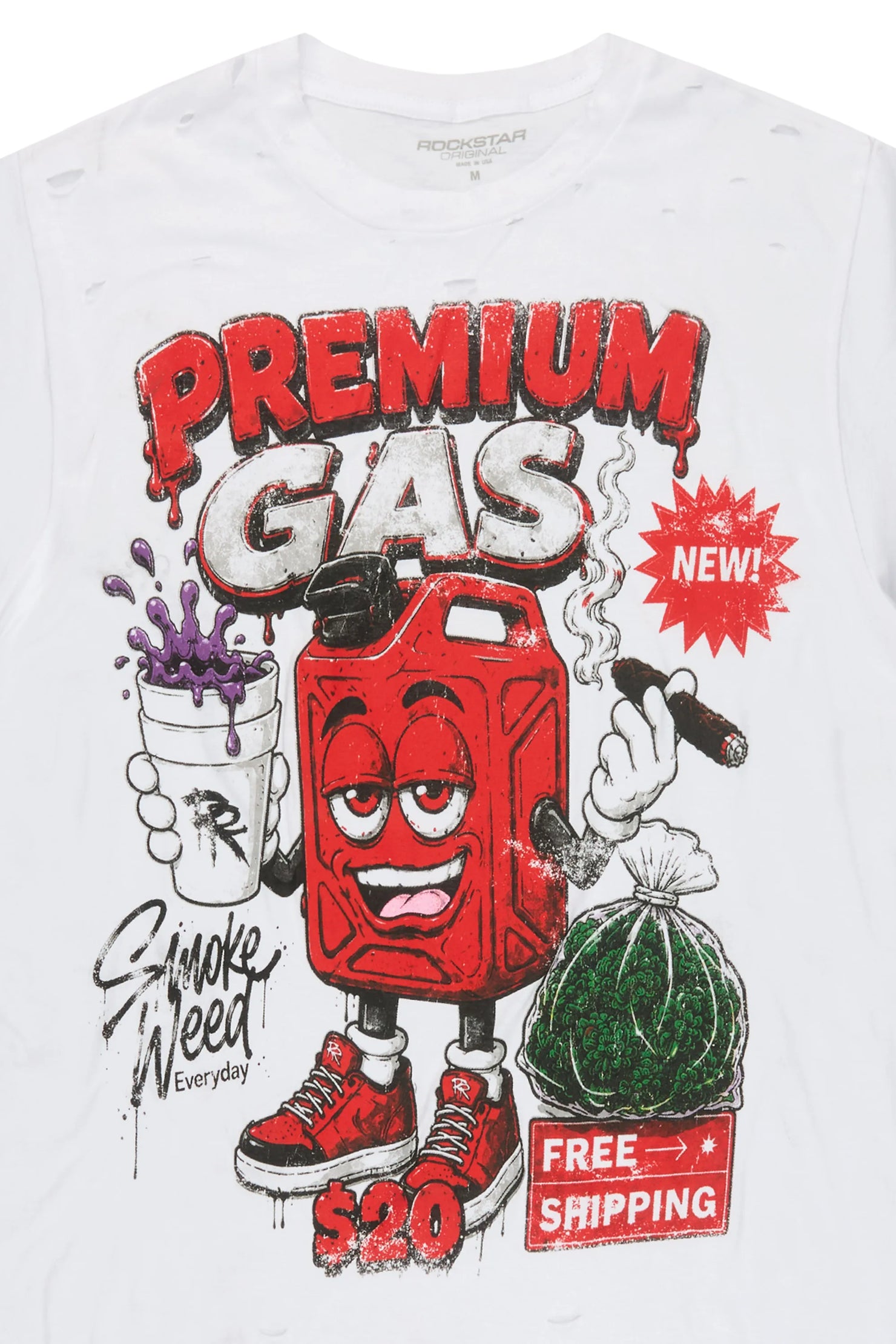Blaise White Oversized Graphic T-Shirt