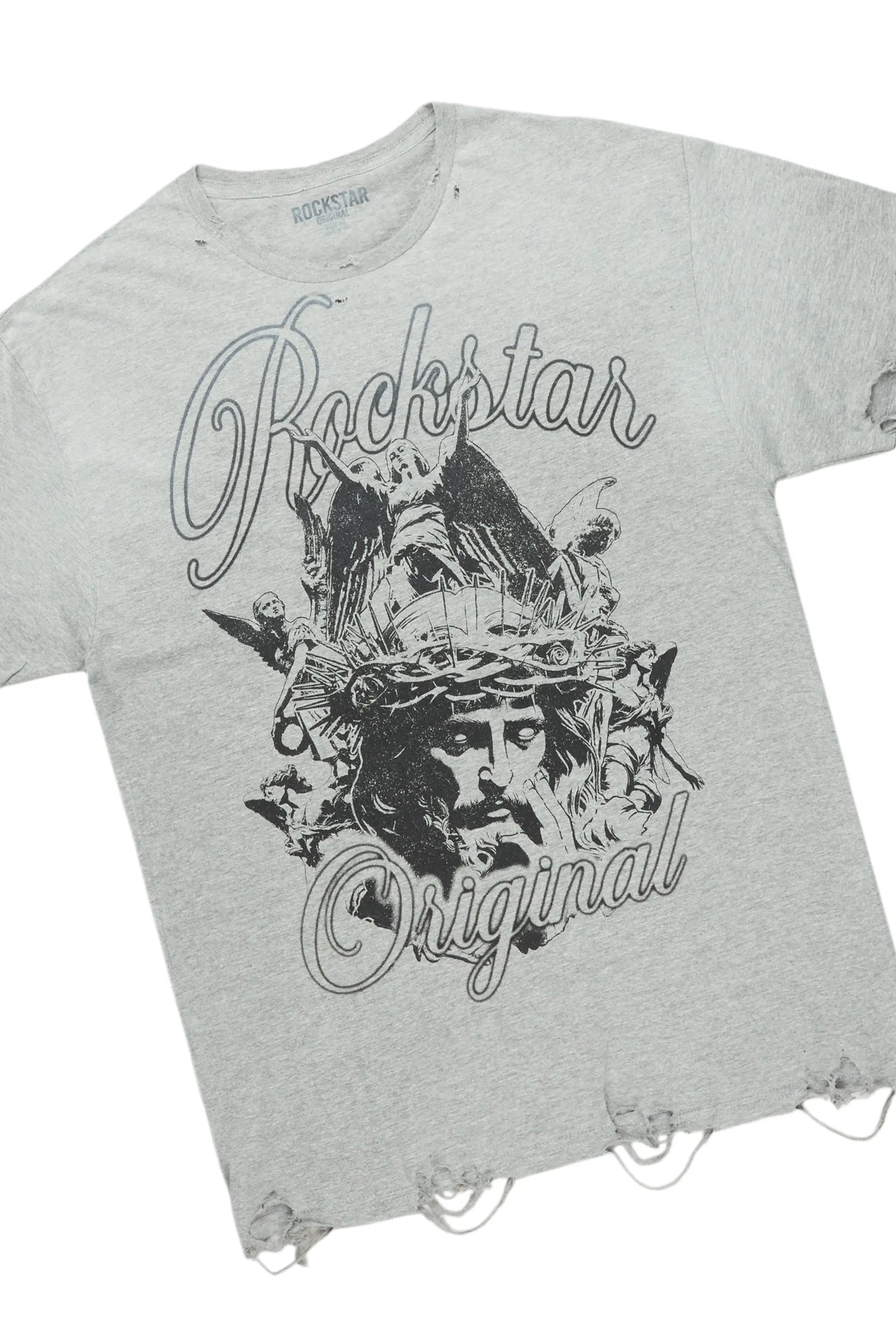 Finna Grey T-Shirt & Camden Super Stacked Flare Jean Bundle