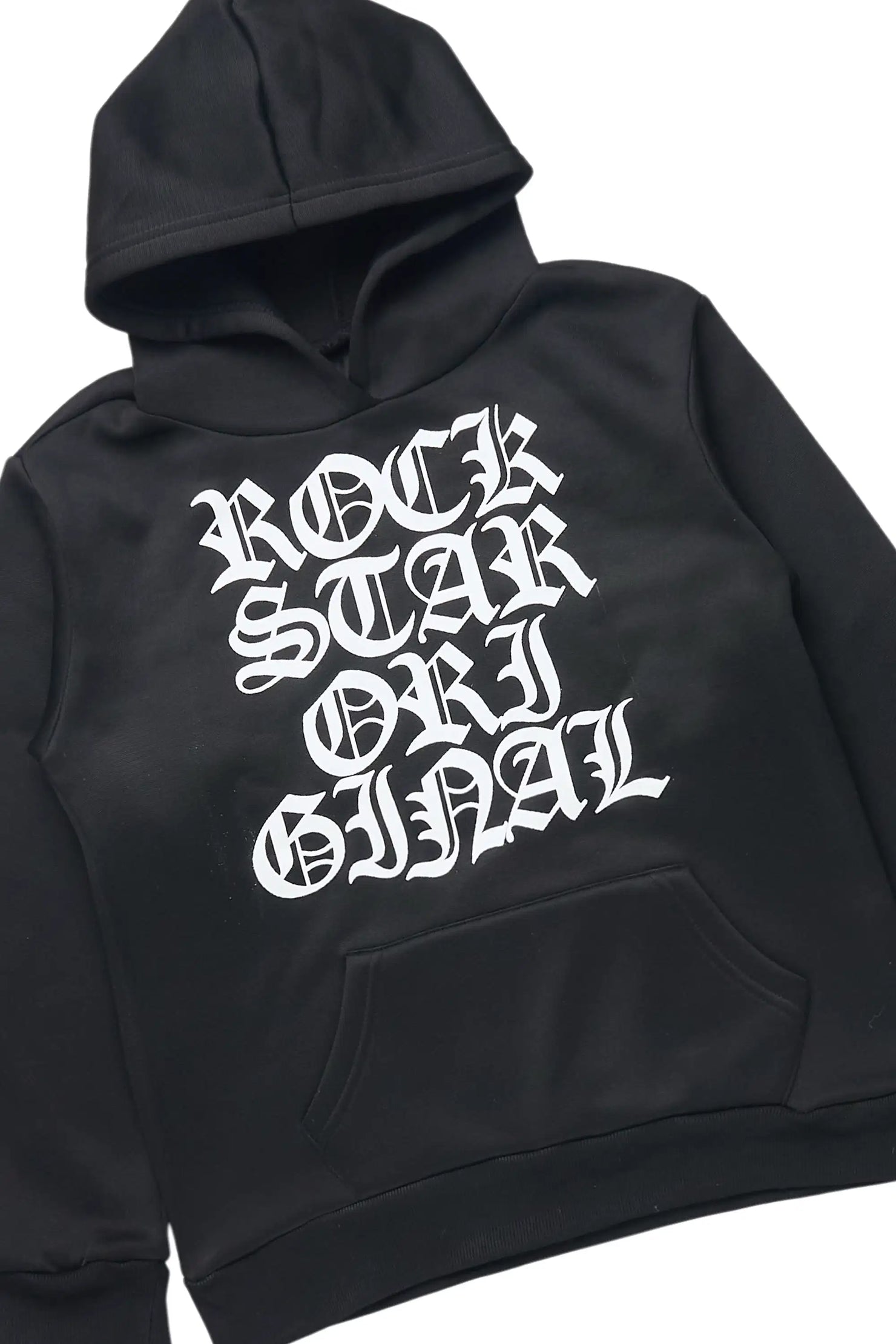 Girls Anisha Black/White Stacked Track Set