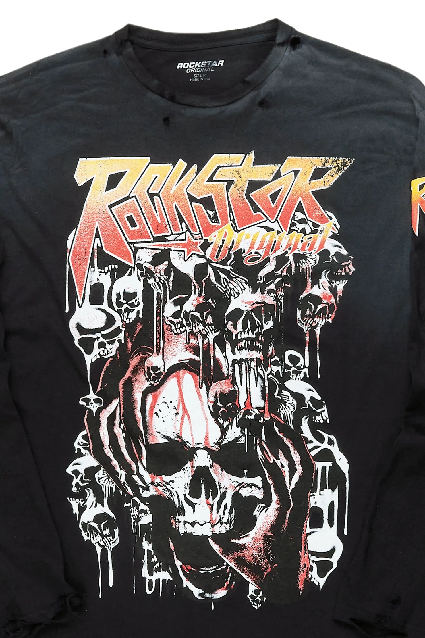 Grady Black Long Sleeve Graphic T-Shirt