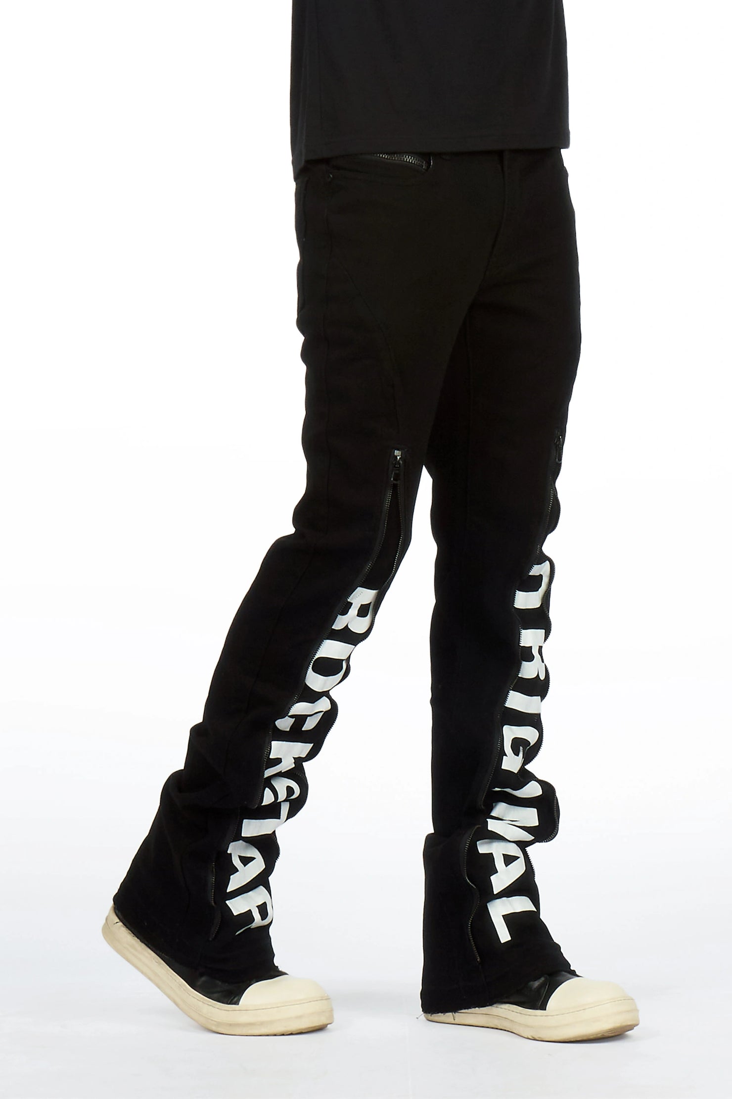 Philly Black Stacked Fit Jean