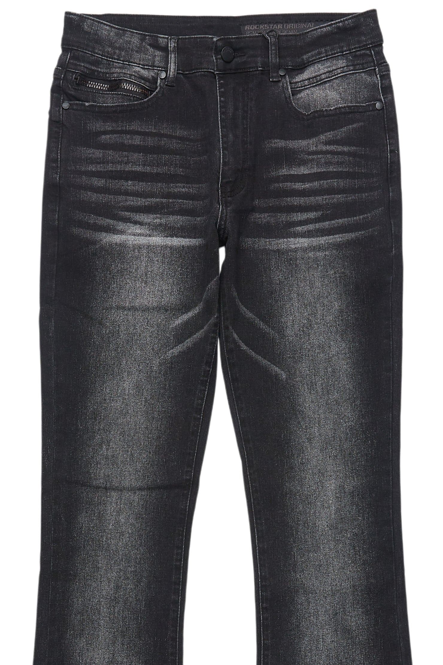 Drick Dark Grey Regular Fit Flare Jean