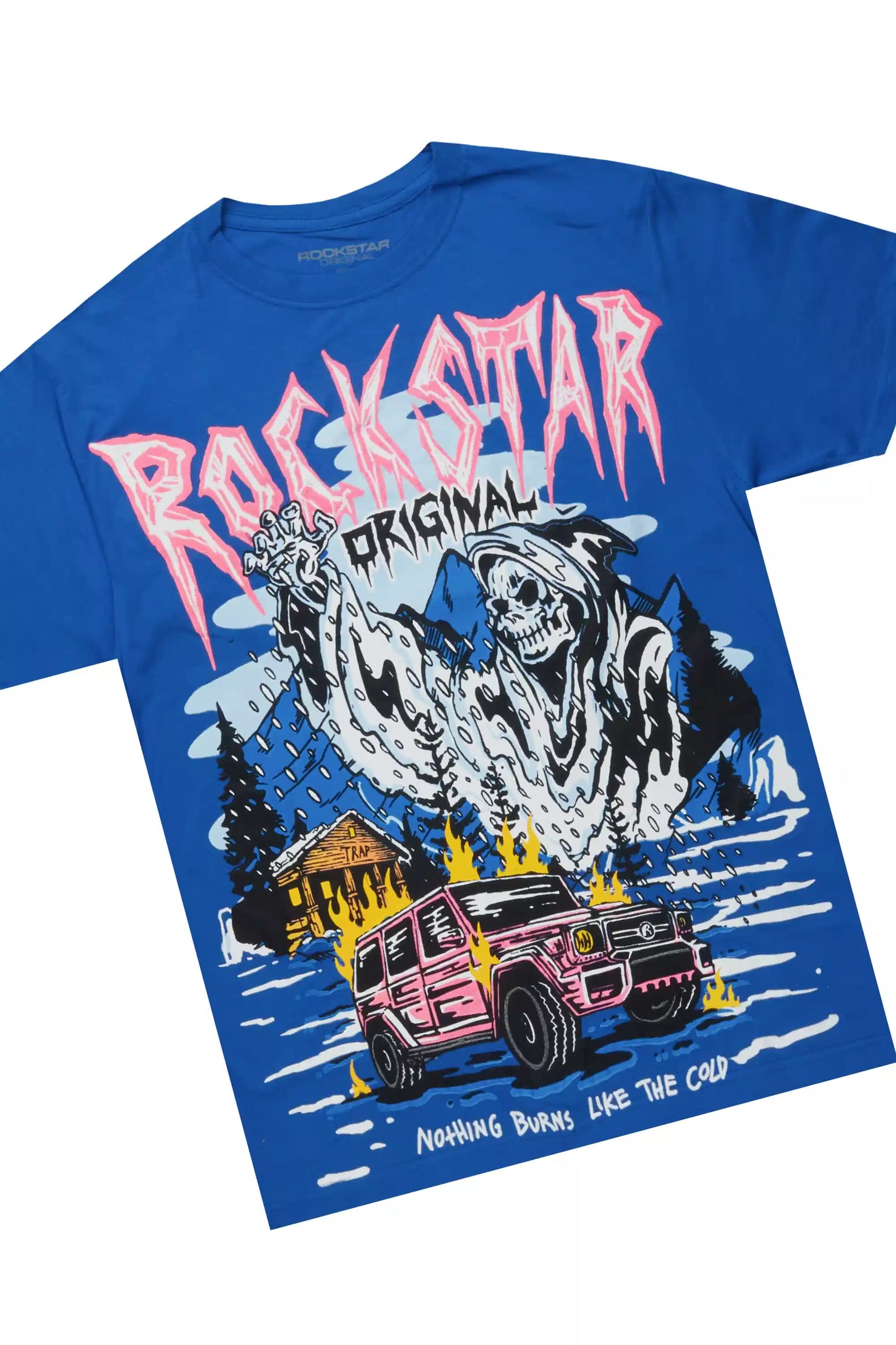 Kip Royal Blue T-Shirt/Denim Short Set