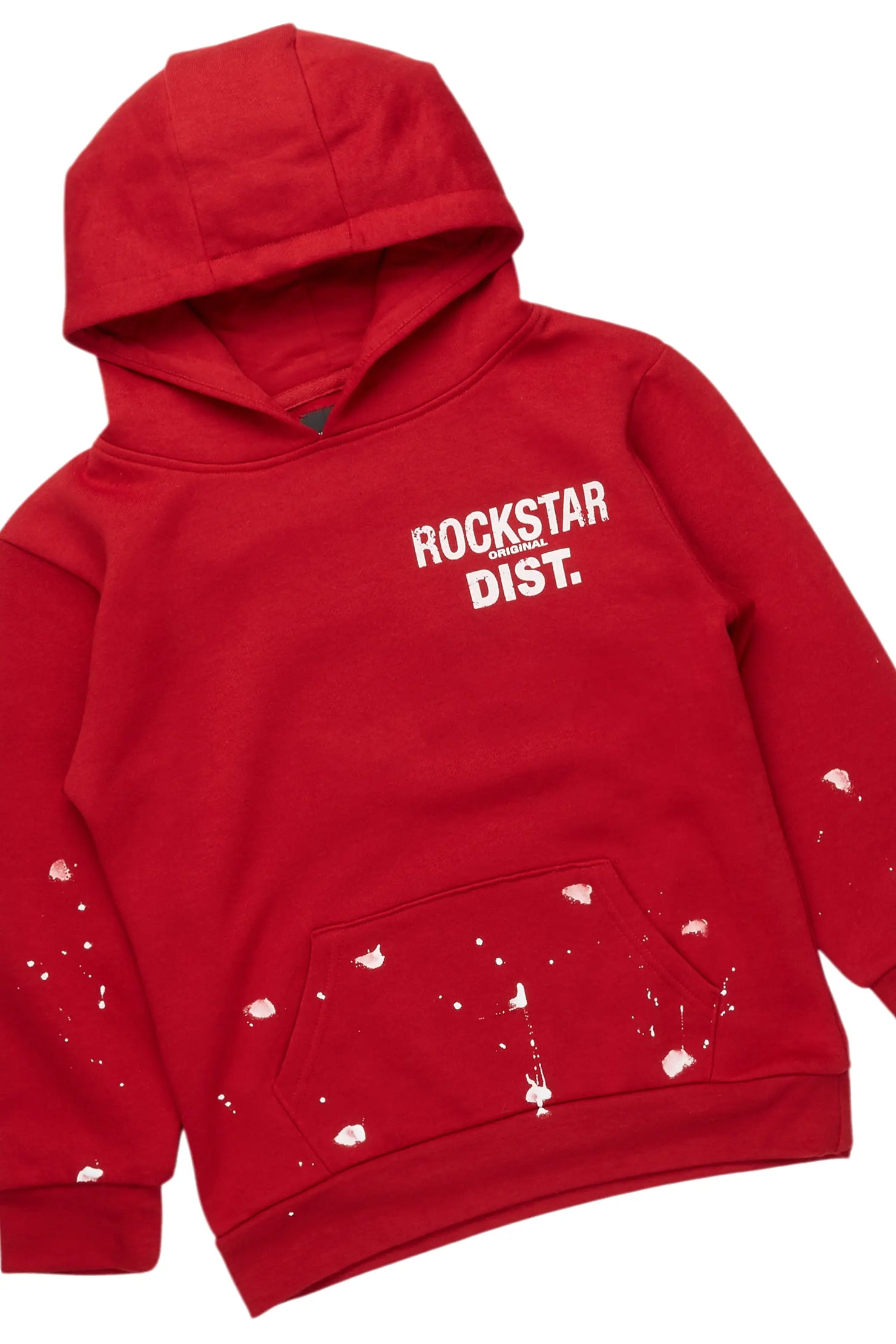 Boys Raffer Burgundy Baggy Fit Pant Set