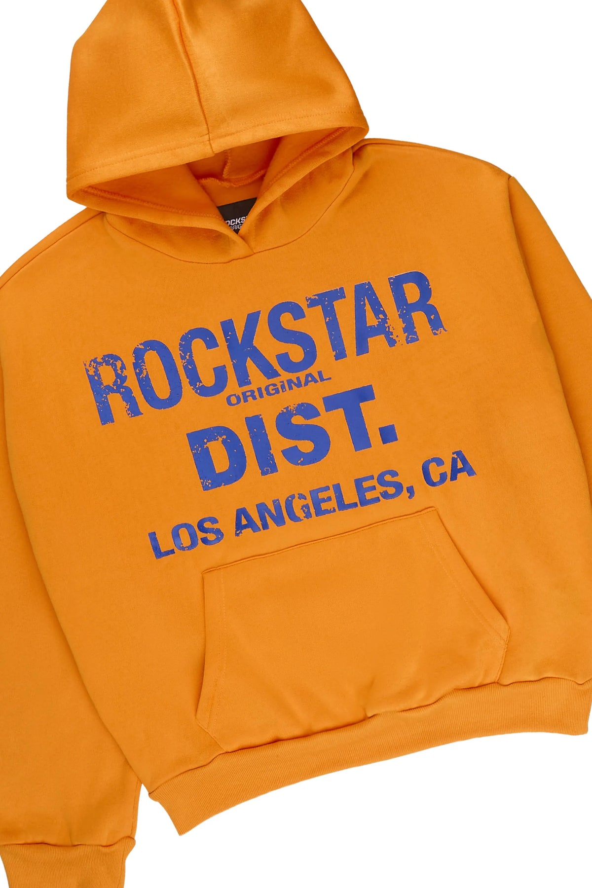 Girls Dalasia Orange/Blue Hoodie/Stacked Flare Track Set