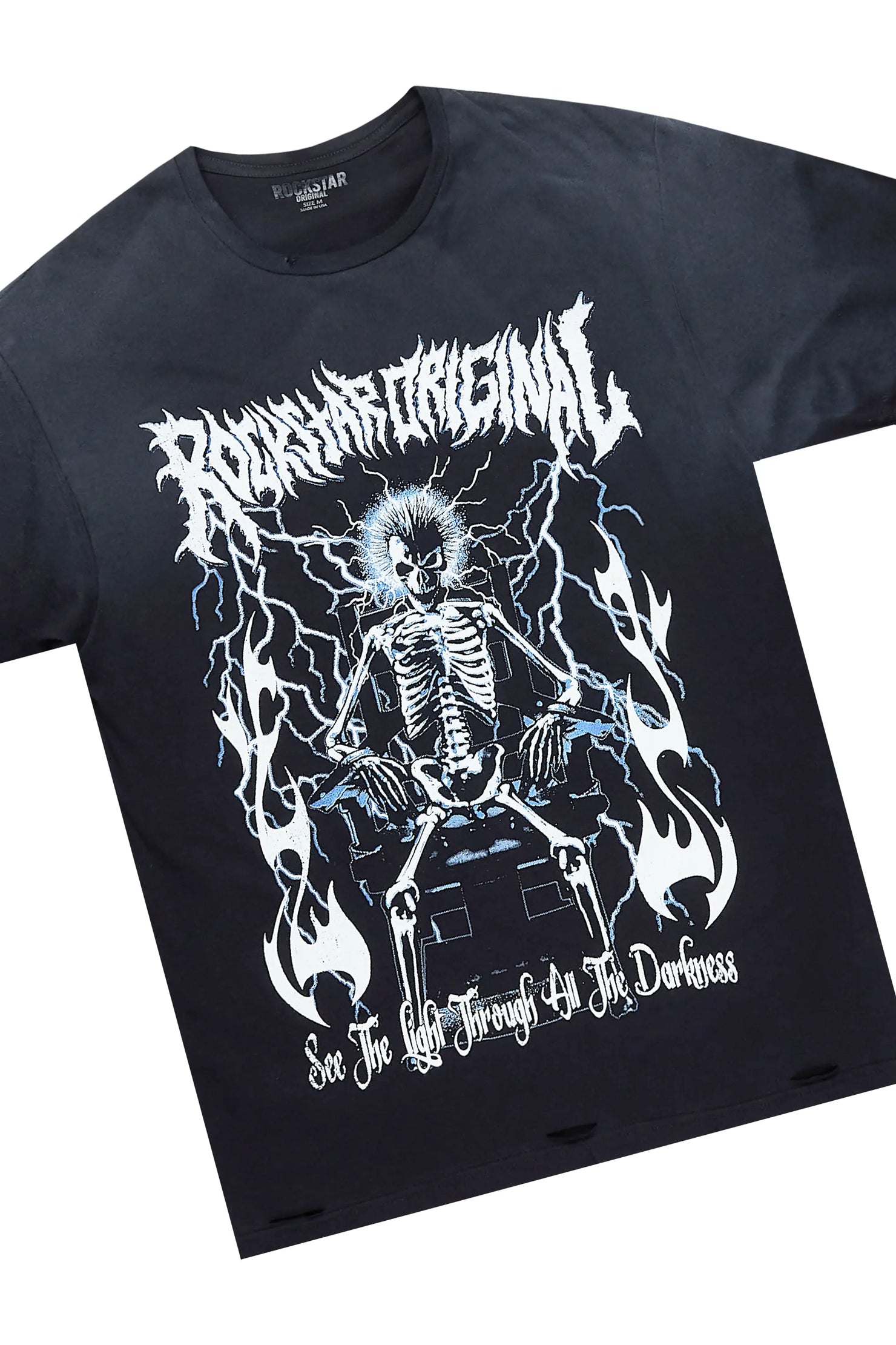 Exodus Black/Grey T-Shirt/Stacked Flare Track Pant Set