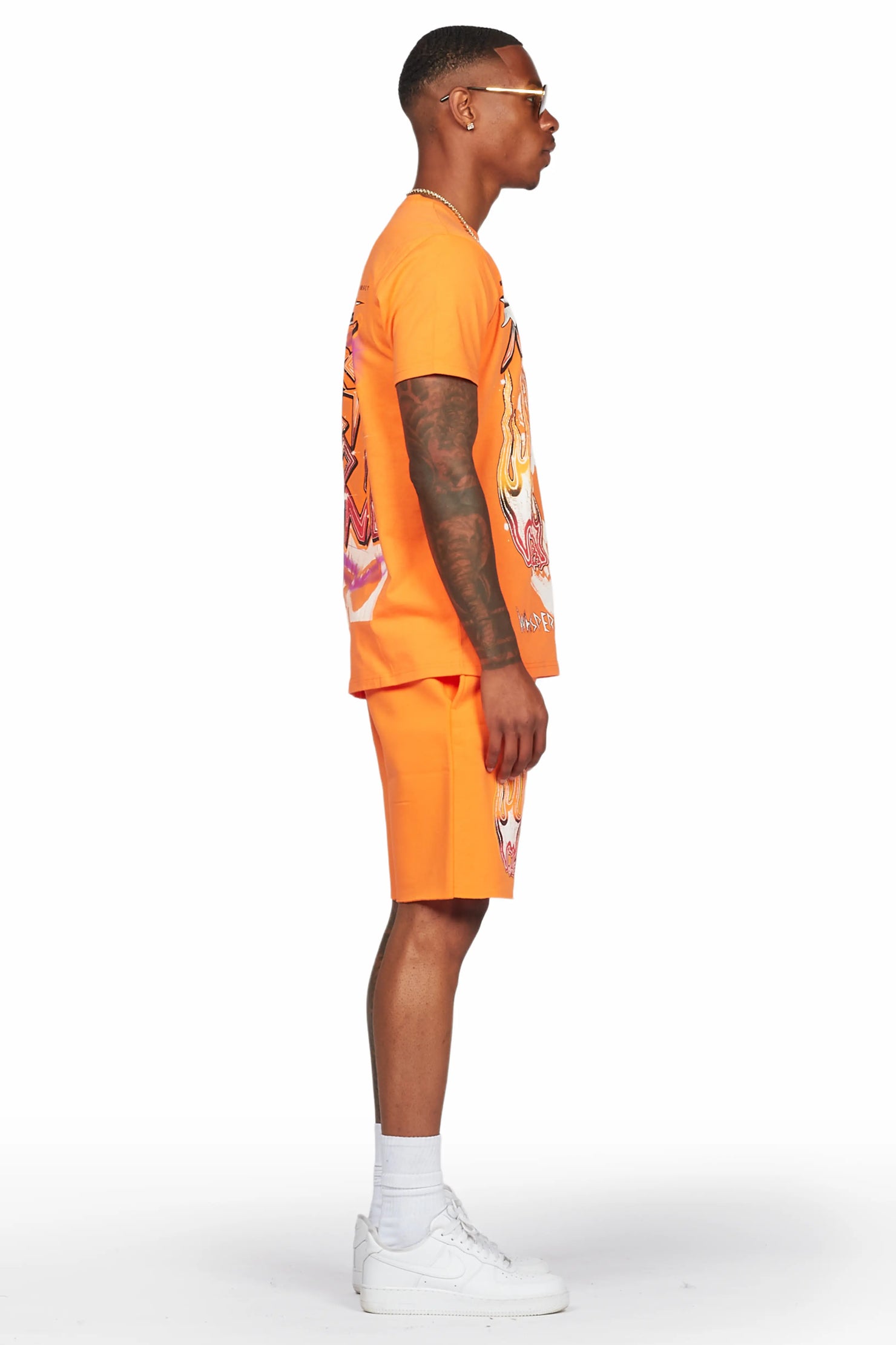 Krog Orange T-Shirt/Short Set