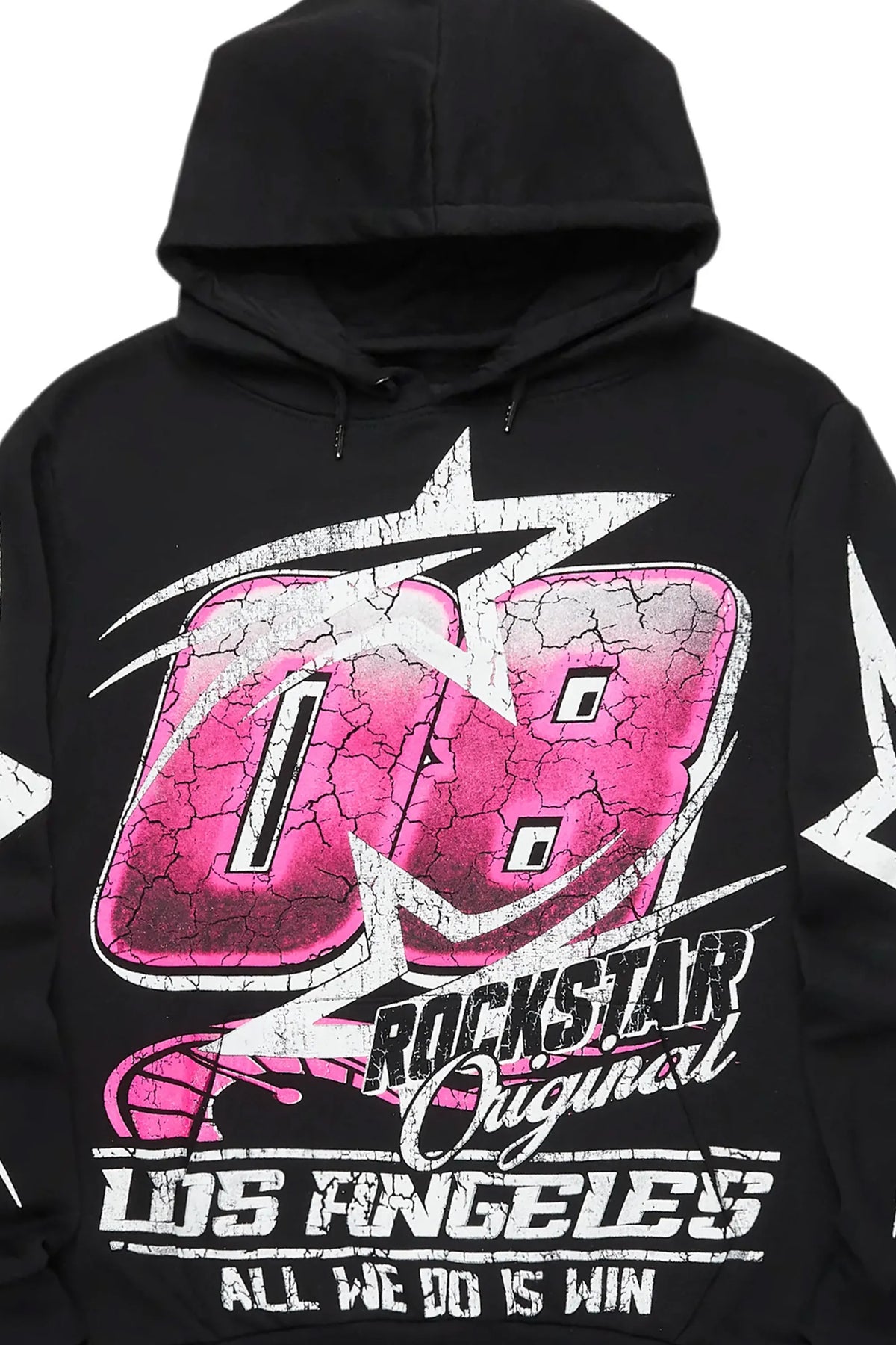 Kastell Black/Pink Graphic Hoodie