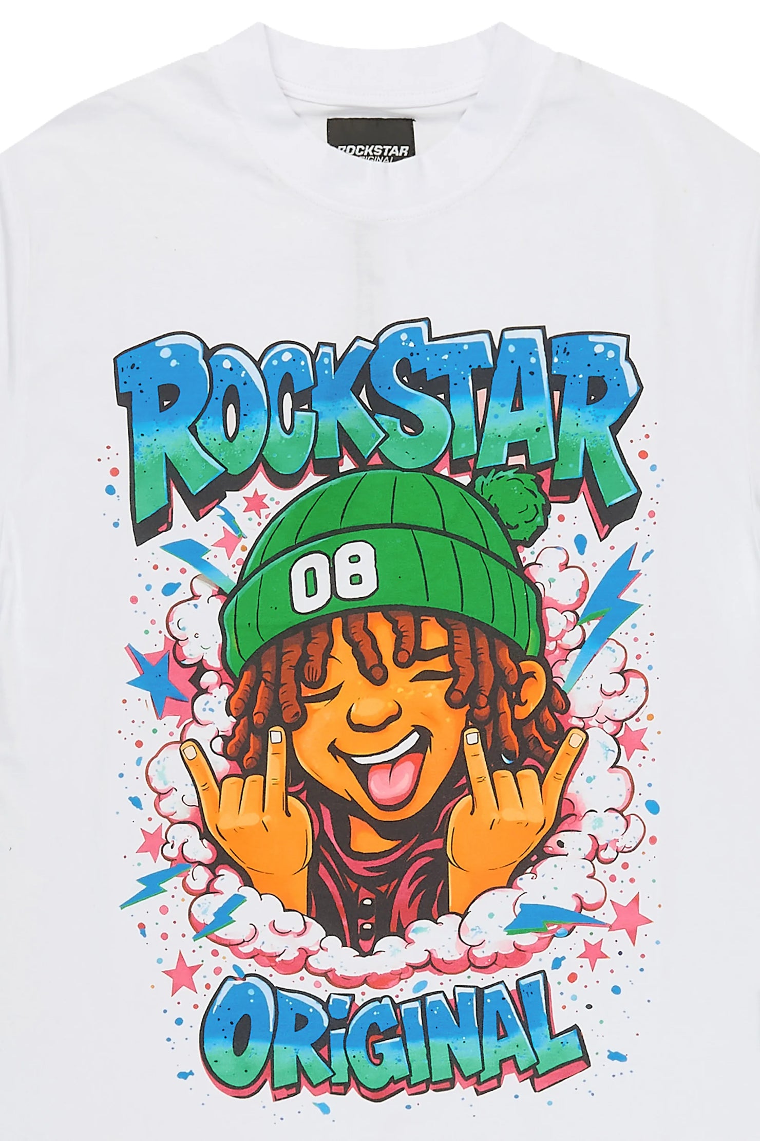 Boys Ace White Graphic T-Shirt