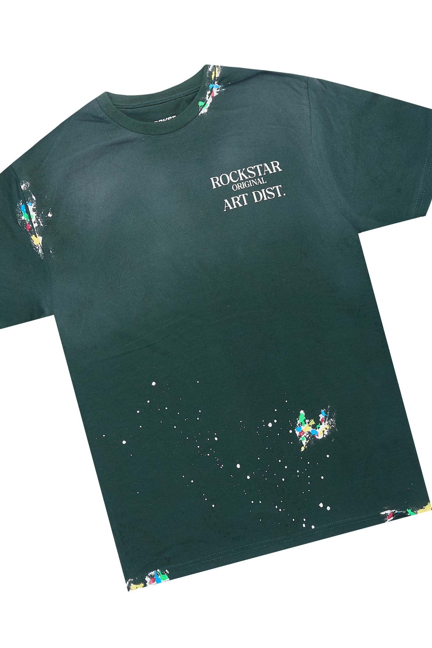 Lakesha Green/Blue T-Shirt Denim Short Set