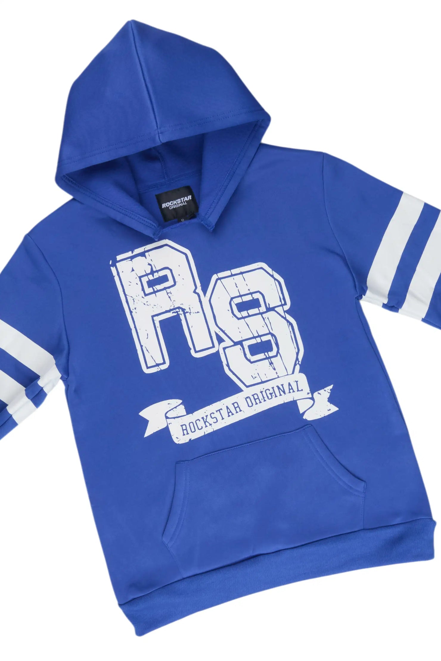 Boys Alik Royal Blue Hooded Fleece Short Set