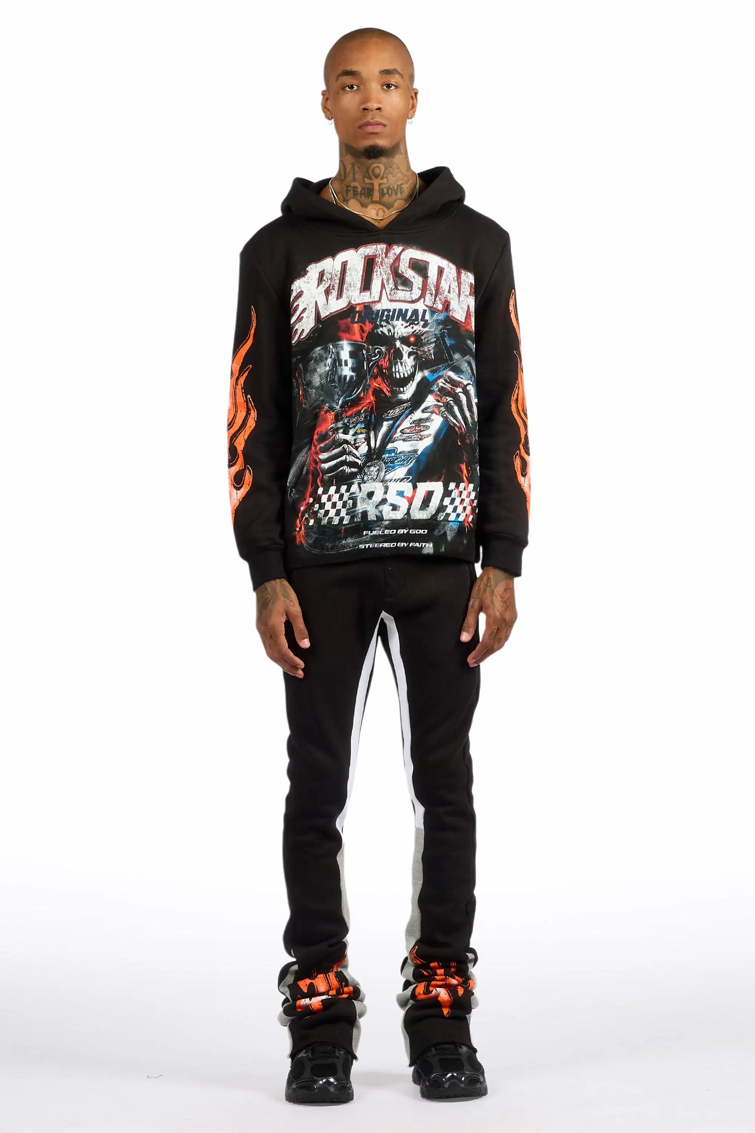 Blaek Black/Multi Hoodie/Super Stacked Track Set