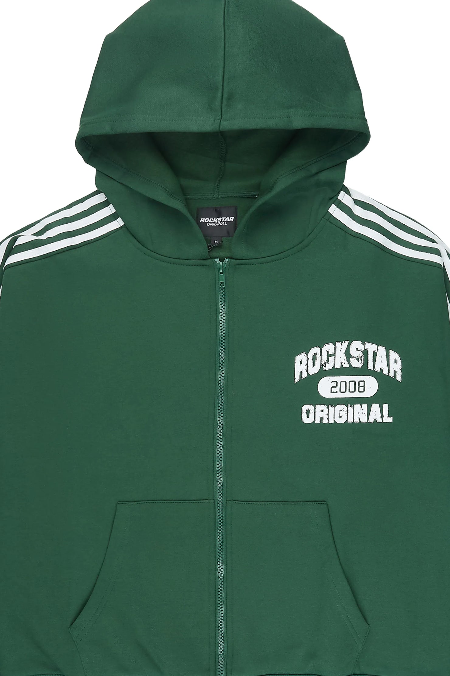 Tylla Green Zip Up Hoodie