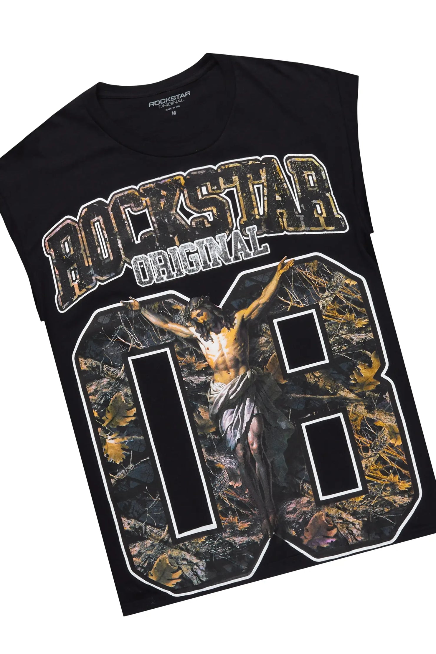 Fields Black Cut Sleeve T-Shirt Short Set