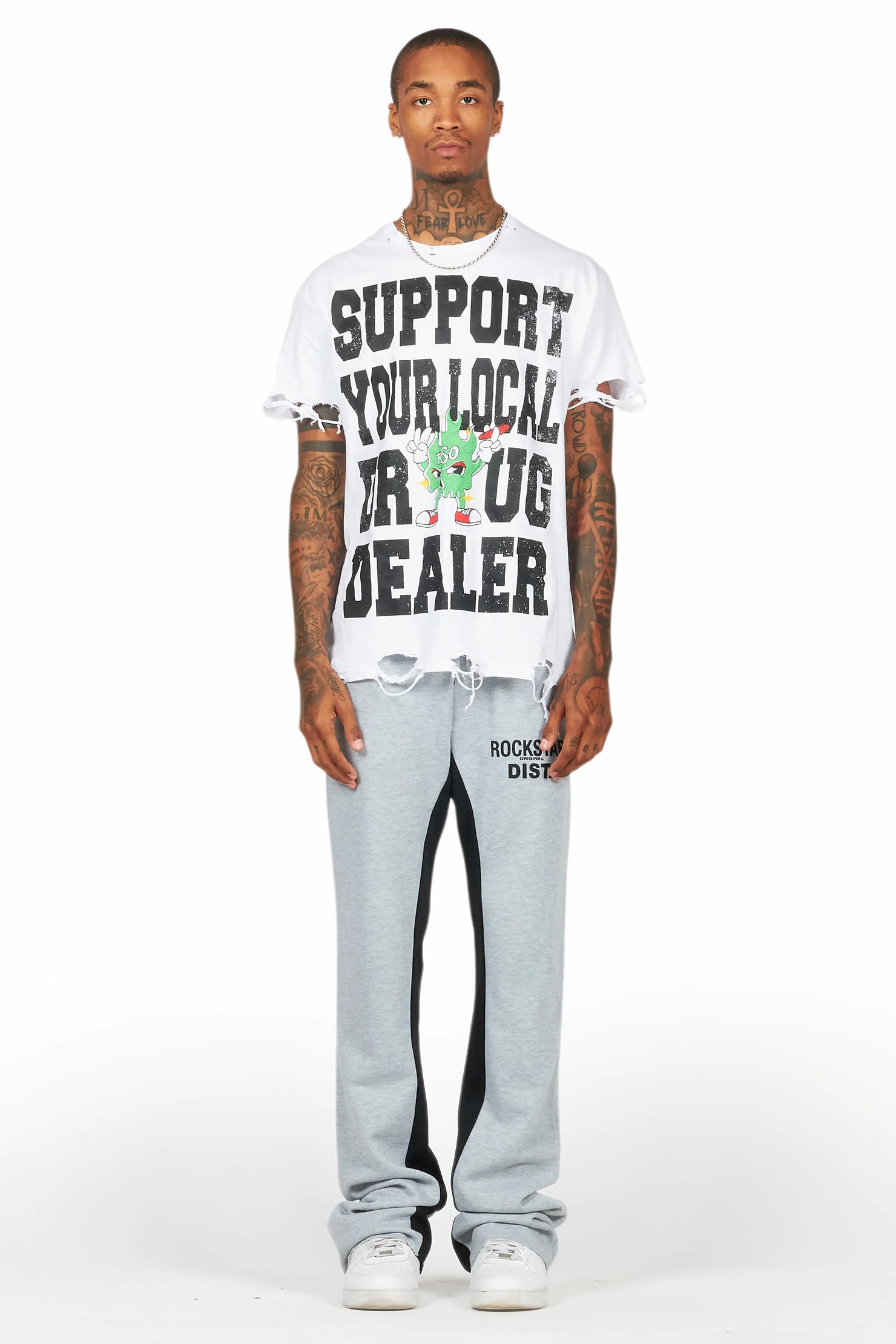 Alpine Heather Grey Baggy Pant