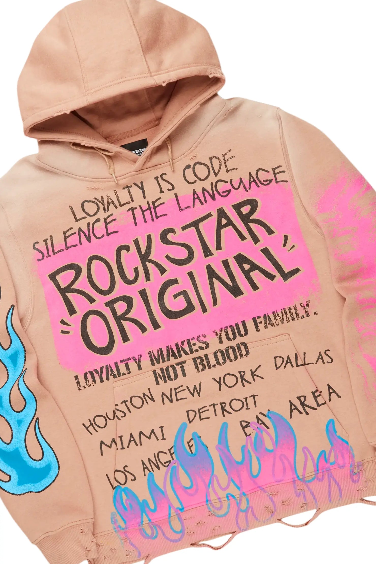 Beno Khaki Hoodie & Orien Stacked Flare Jean Bundle