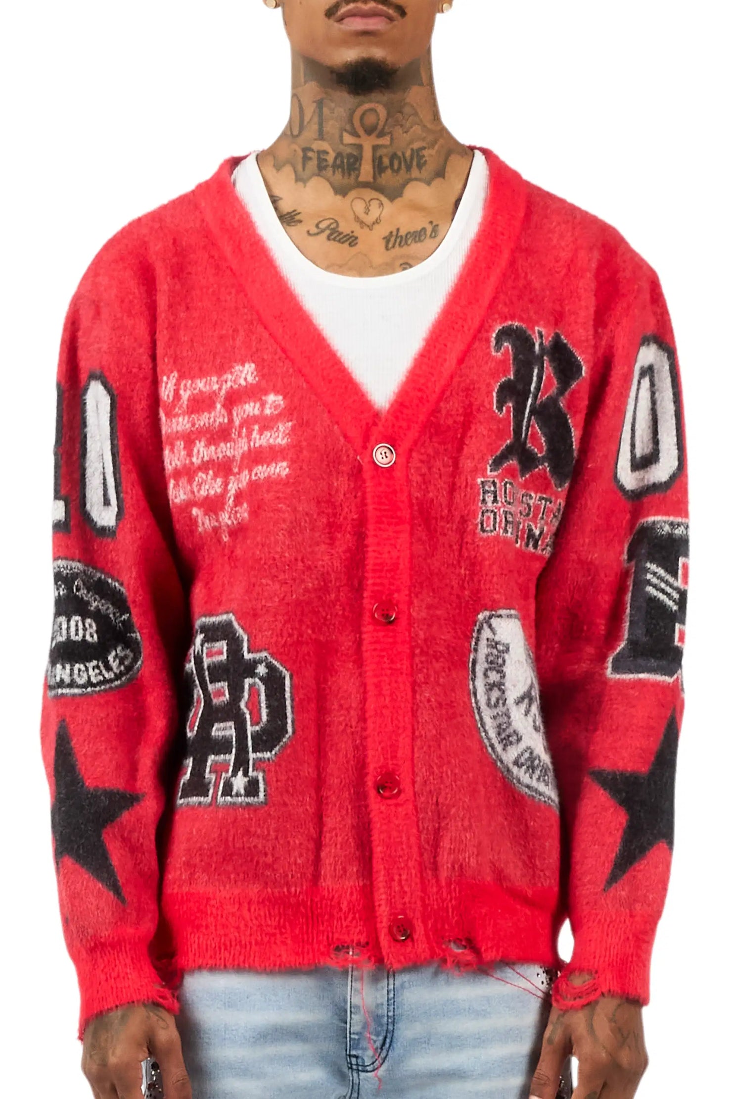 Delling Red Knit Sweater
