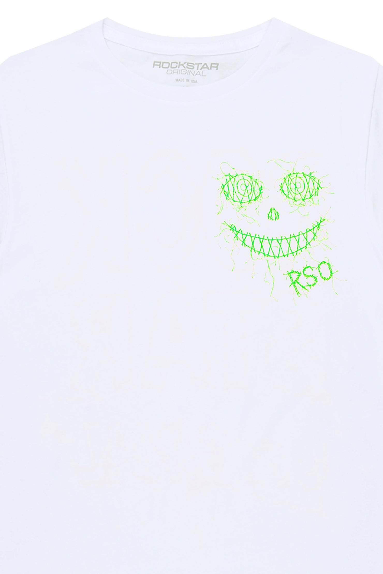 Boys Ramble White/Green Graphic T-Shirt