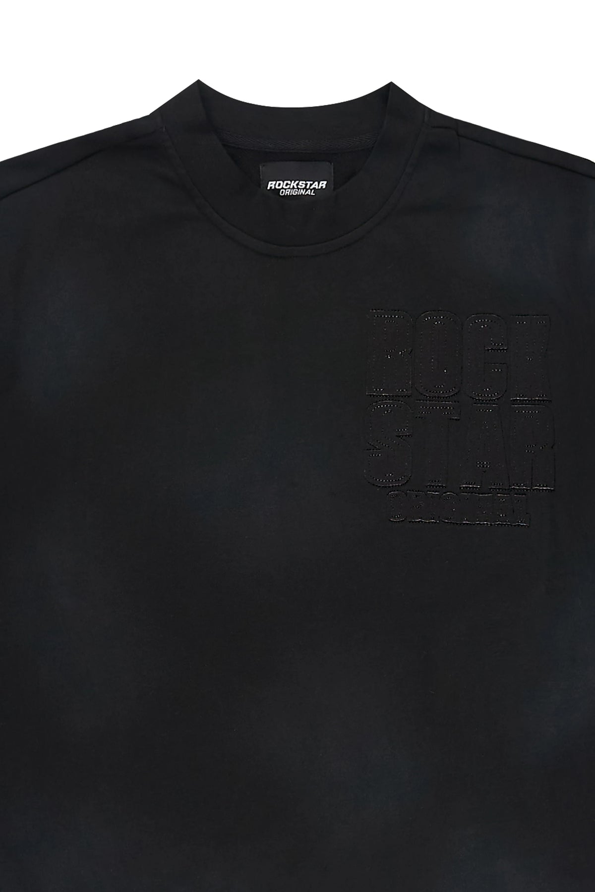 Shablona Black 3/4 Boxy Crop Tee Shirt