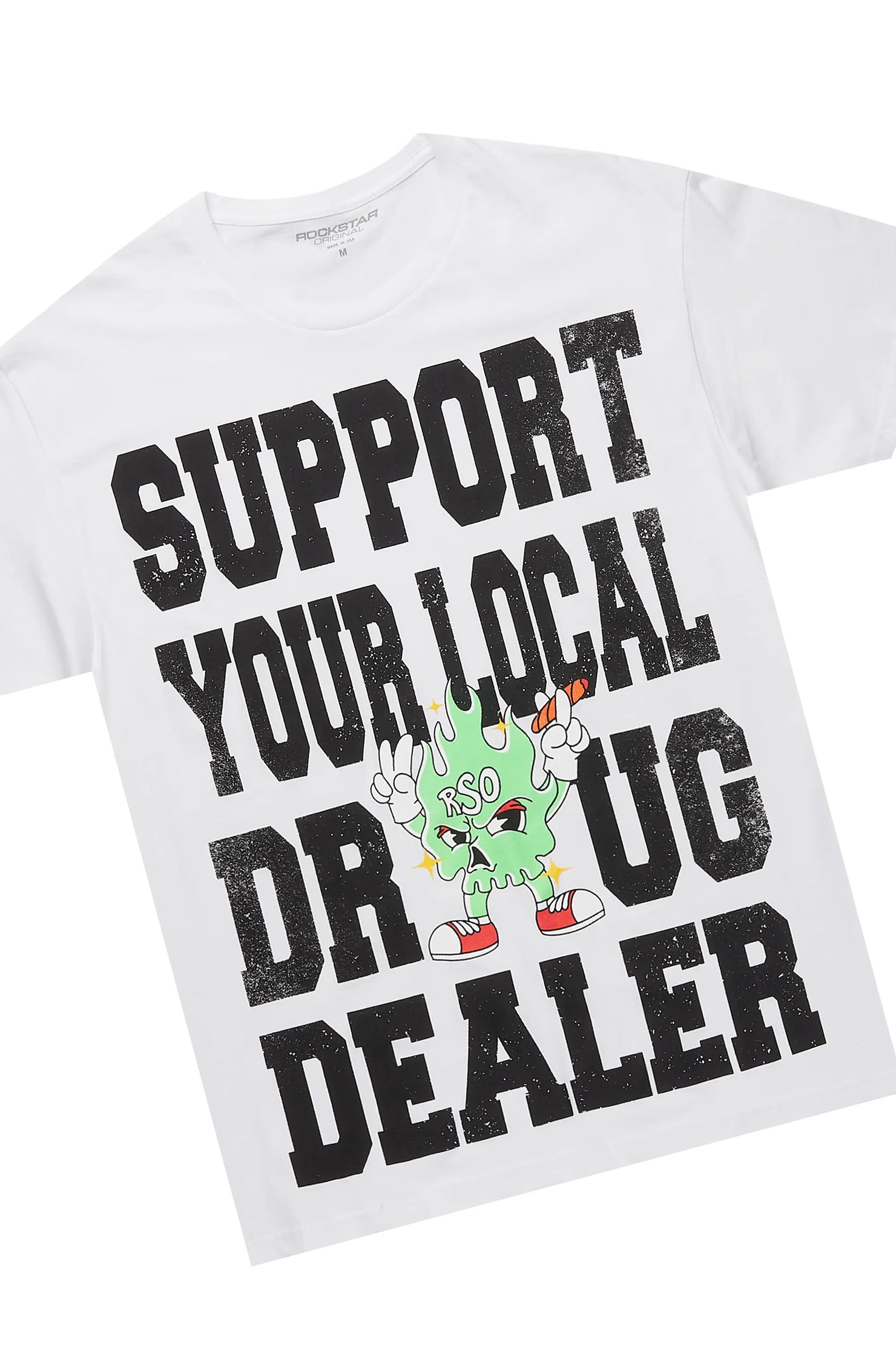 Tarl White/Grey Graphic T-Shirt Short Set