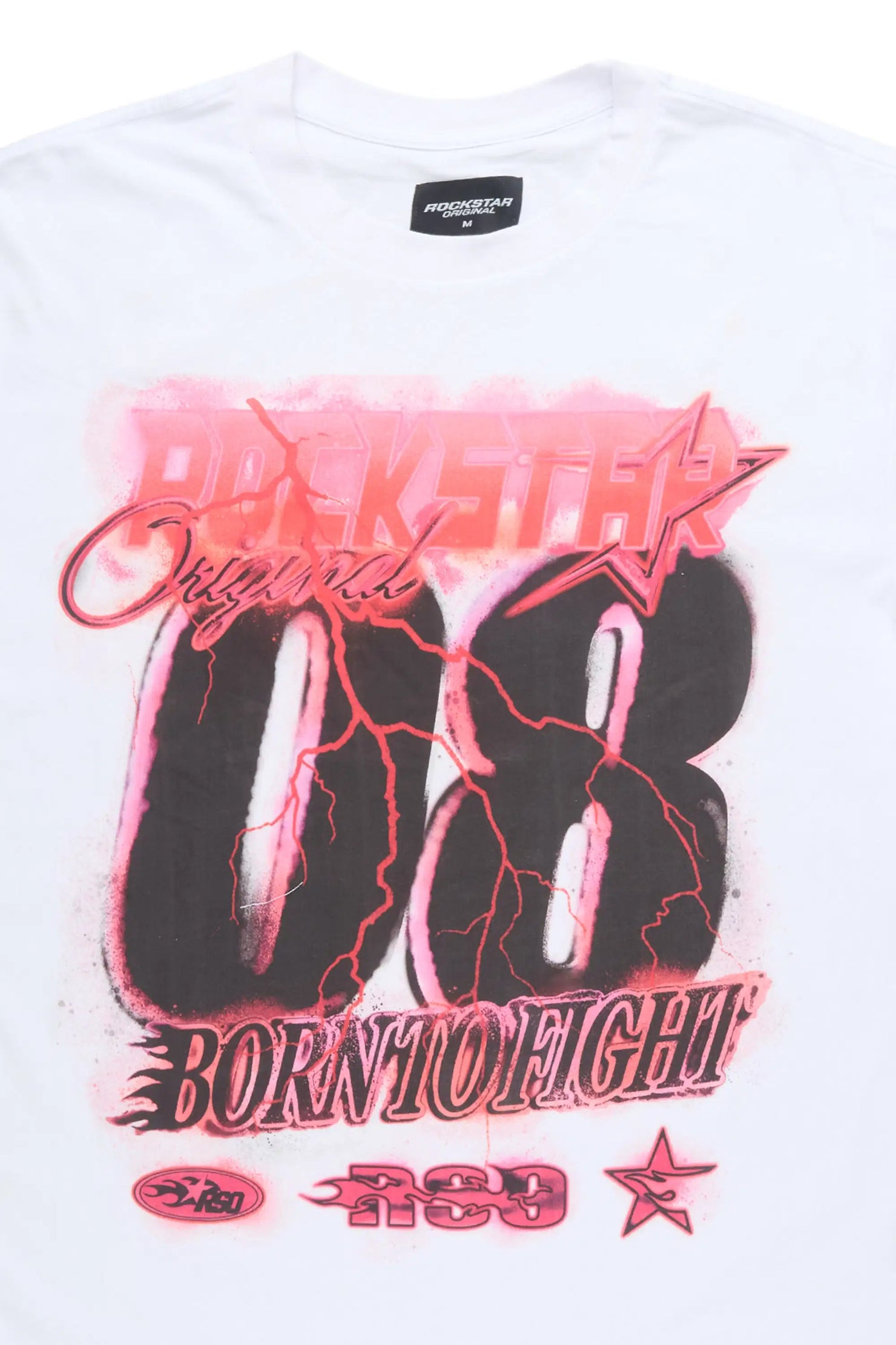 Vaelox White Oversized Graphic T-Shirt