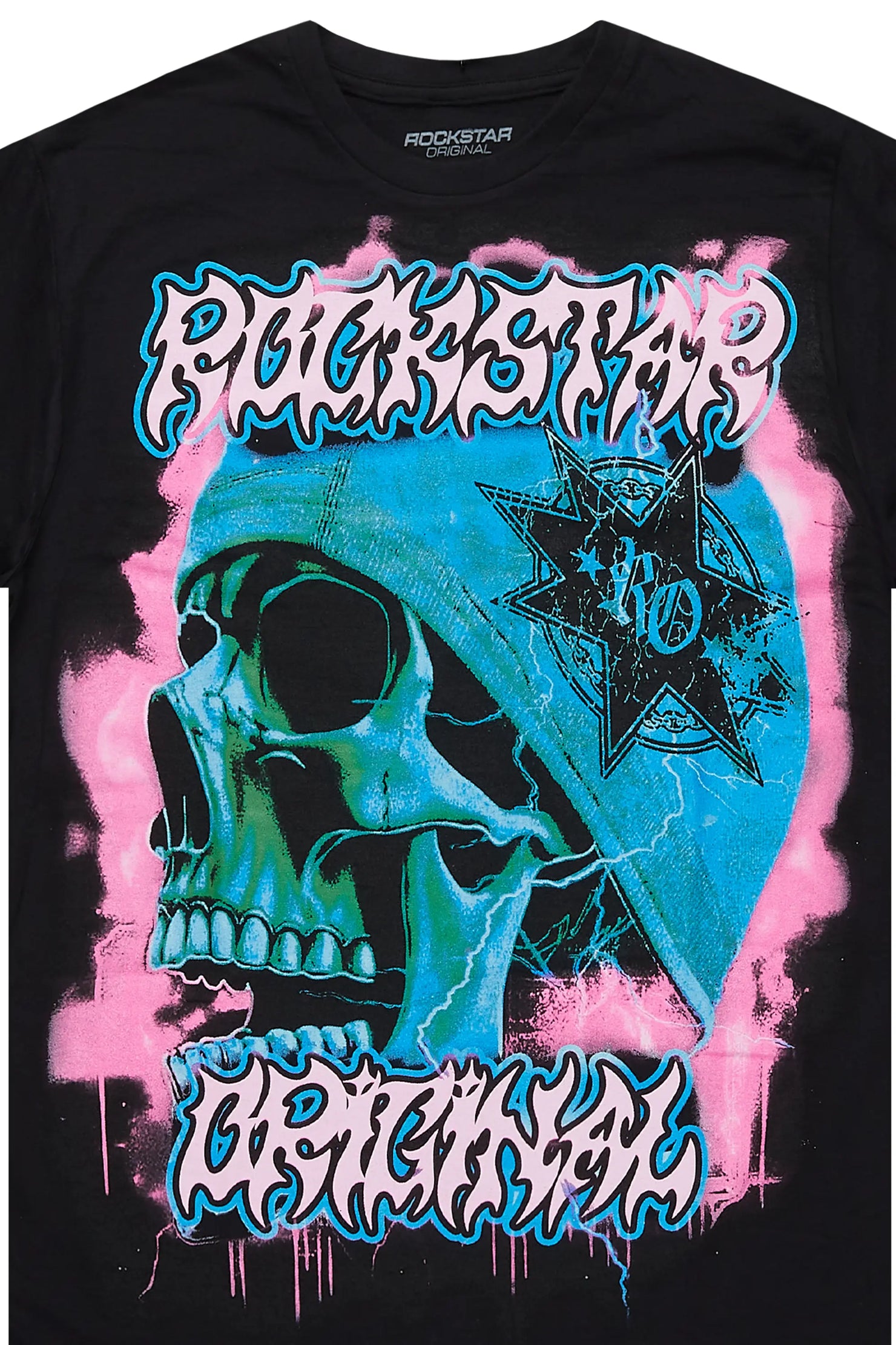 Taniyah Black Oversized T-Shirt