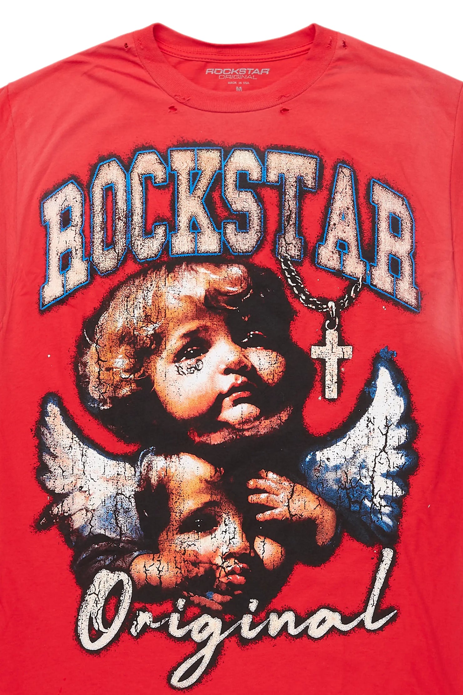 Deiter Red Oversized Graphic T-Shirt