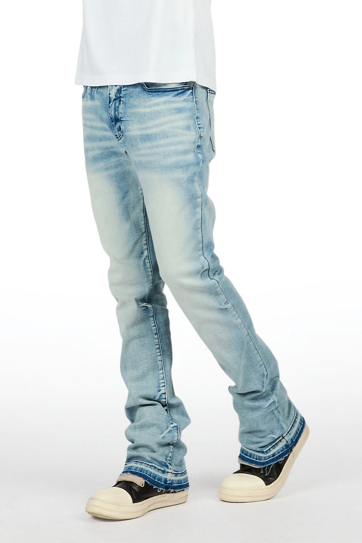 Gambill Medium Blue Stacked Jean