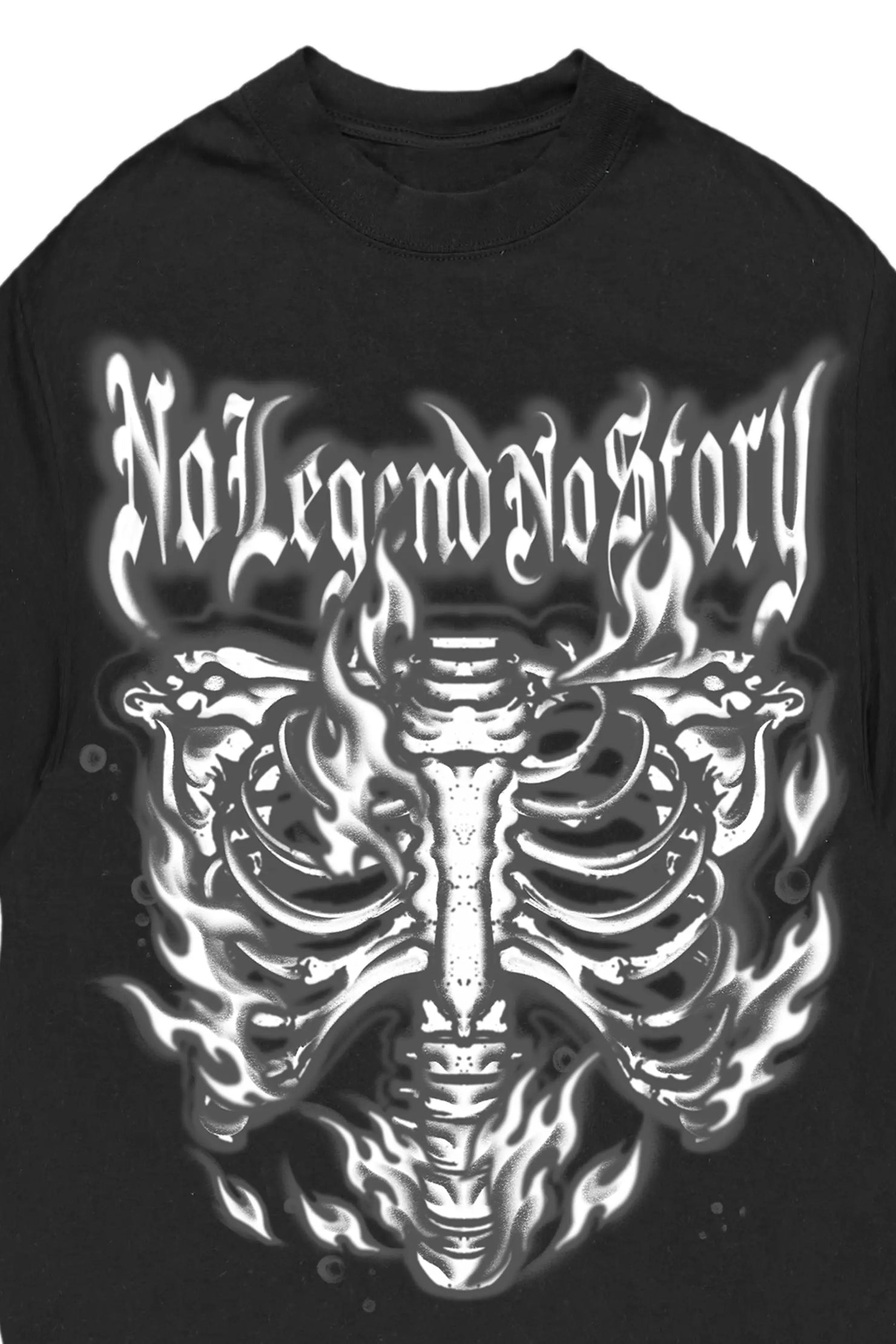 Giana Black Mega Oversized T-Shirt