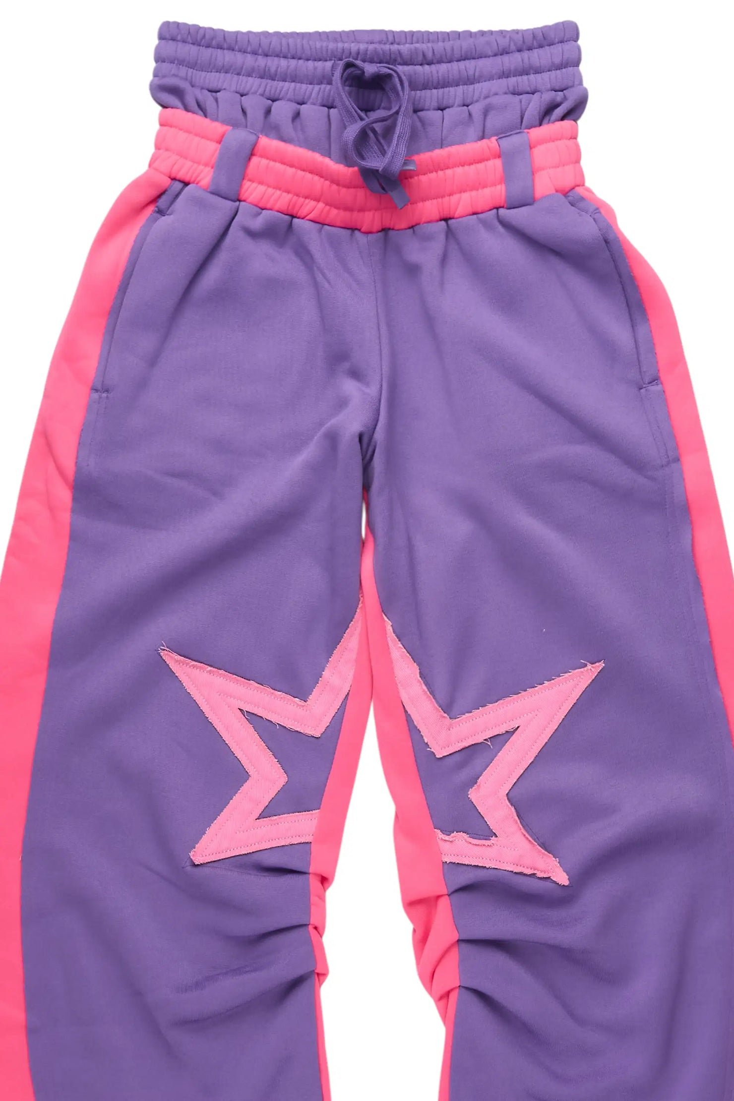 Canaan Purple Double Waisted Baggy Track Pant