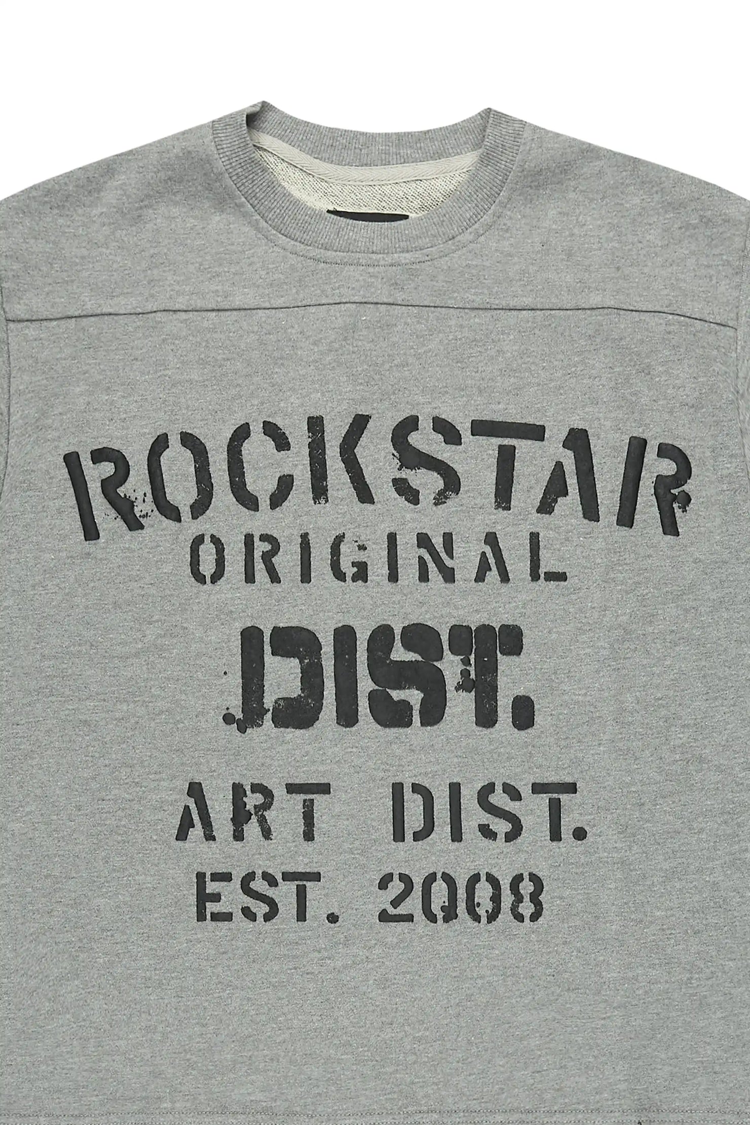 Boys Quin Heather Grey French Terry T-Shirt