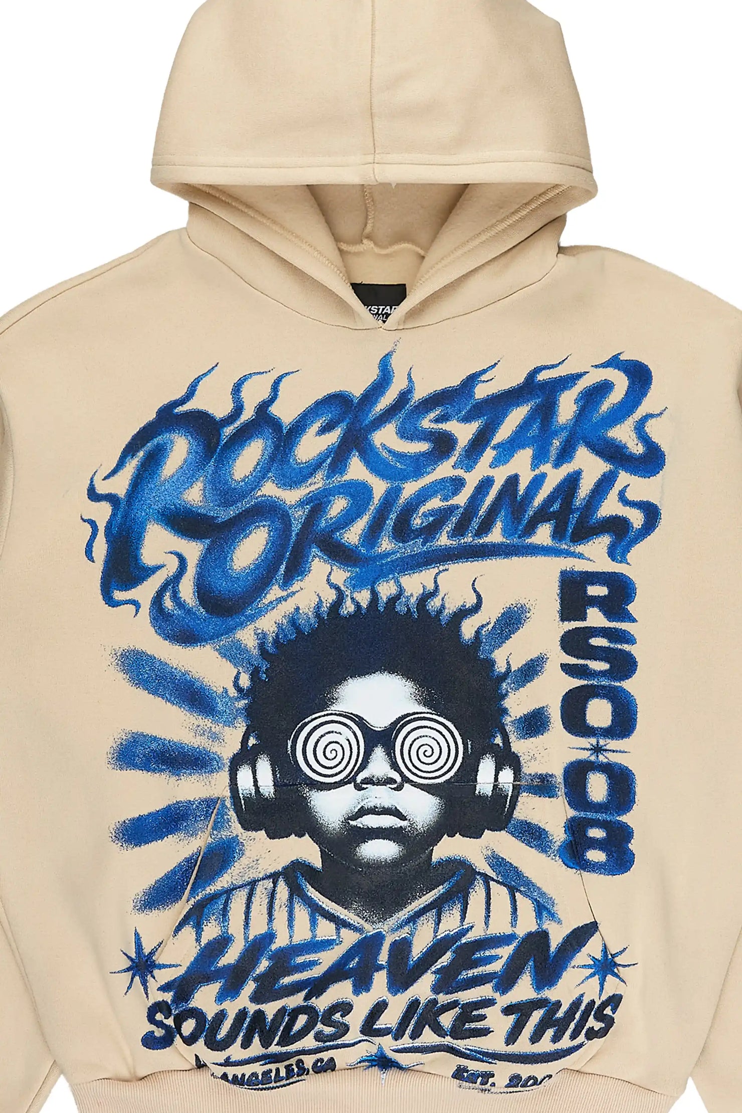 Boys Loom Sand/Royal Graphic Hoodie