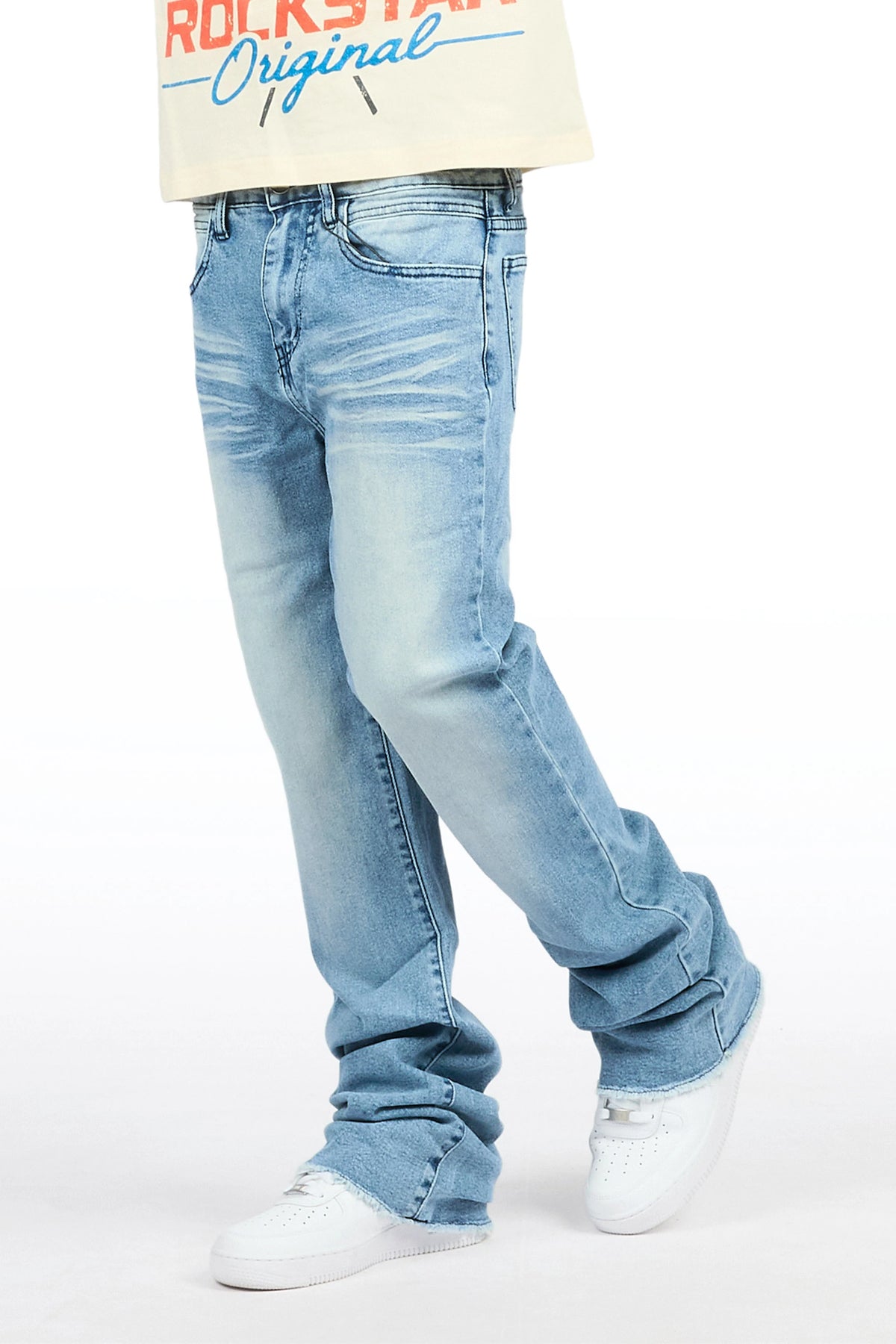 Boys Dag Blue 2.0 Stacked Flare Jean