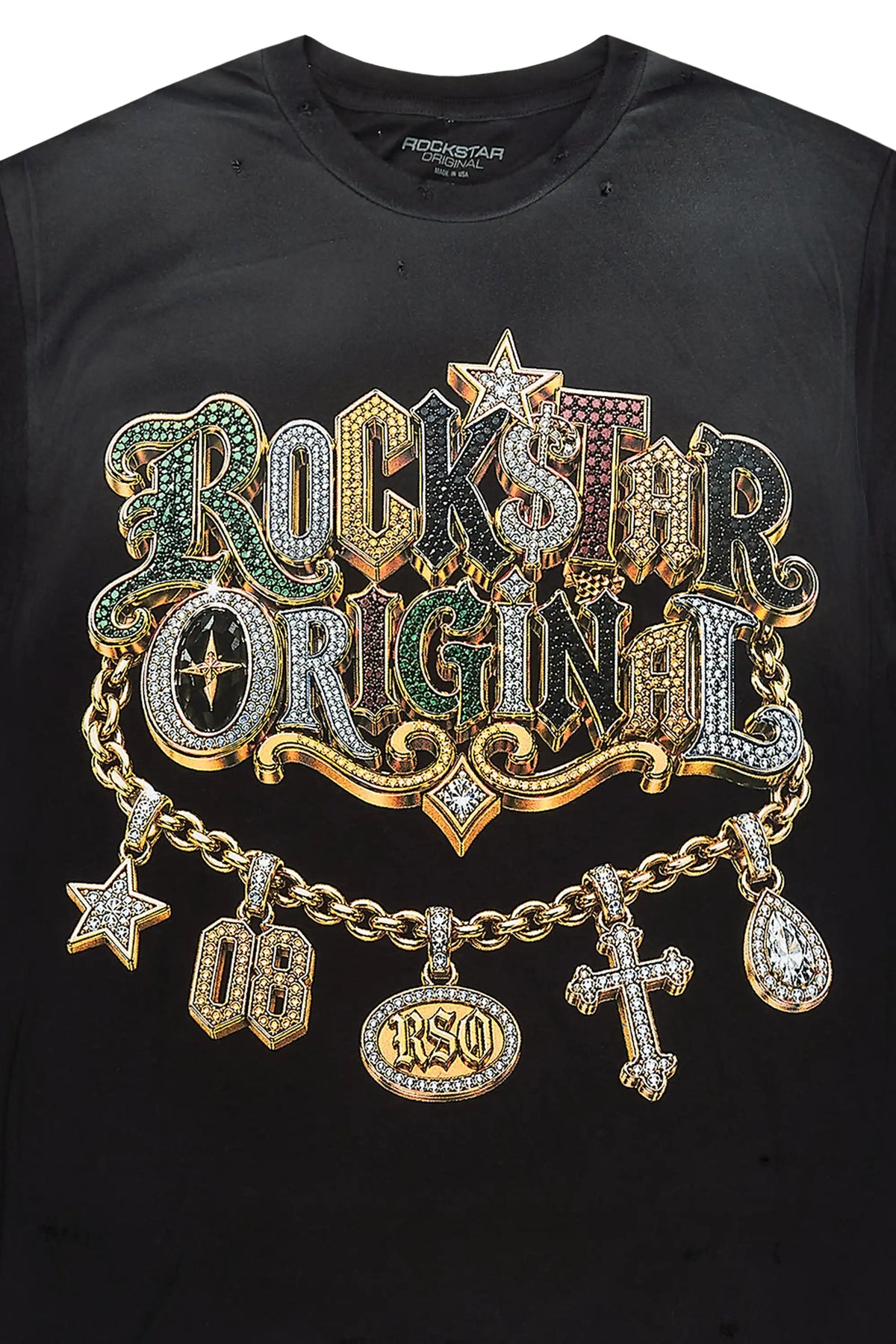 Pendant Black Oversized Graphic T-Shirt