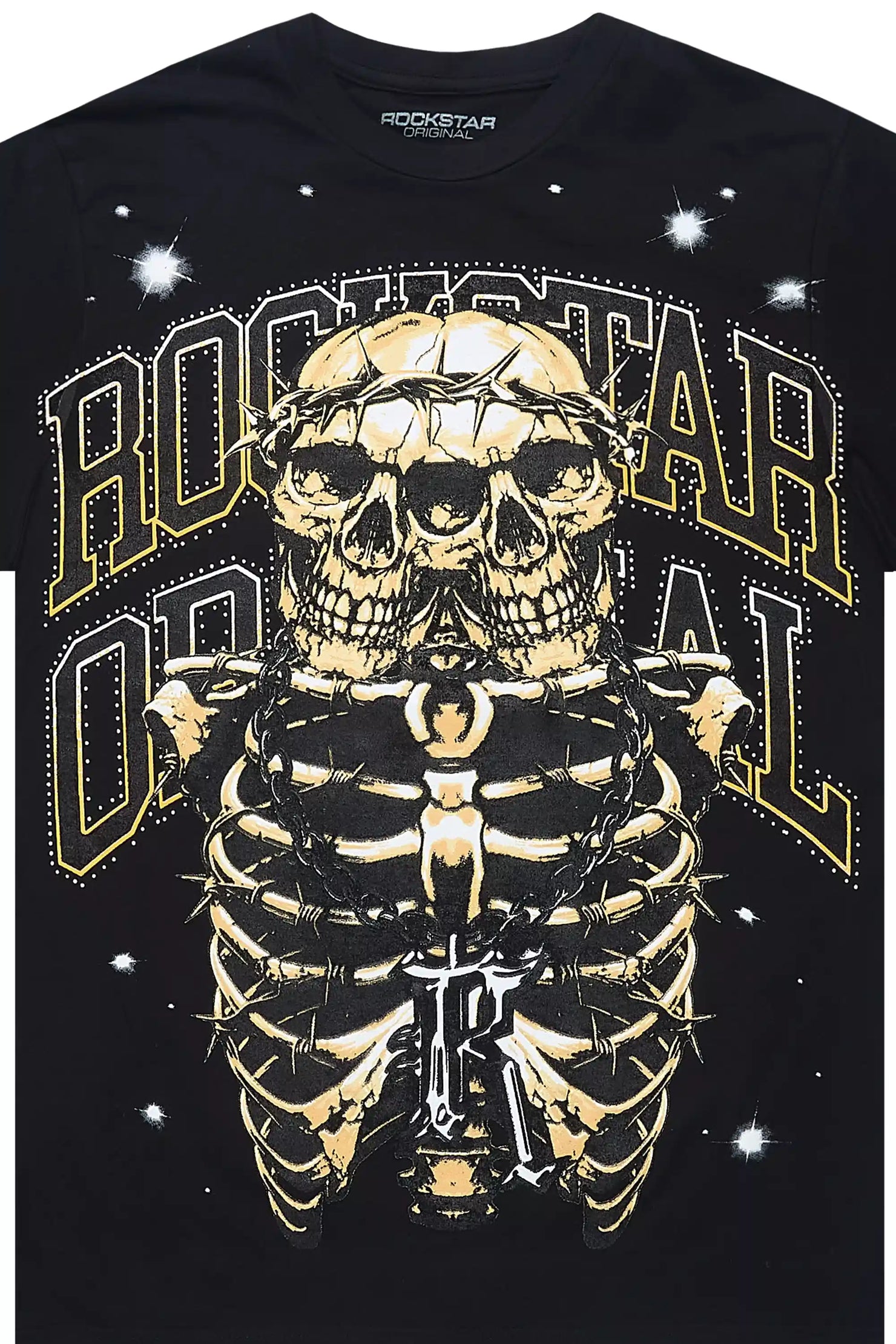 Kaizel Black Graphic T-Shirt