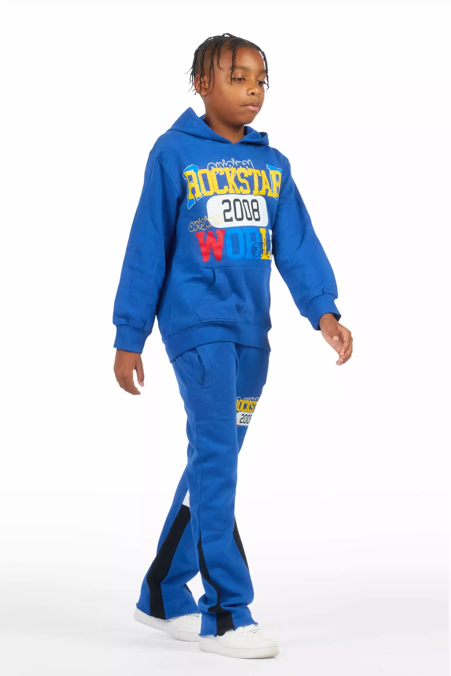 Boys Daria Royal Blue Stacked Flare Track Set