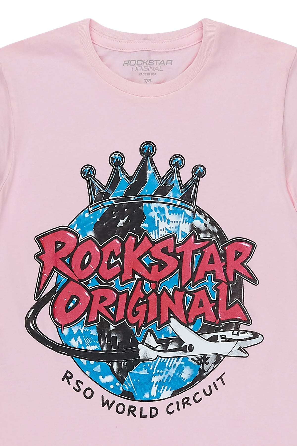Girls Zana Light Pink Graphic T-Shirt