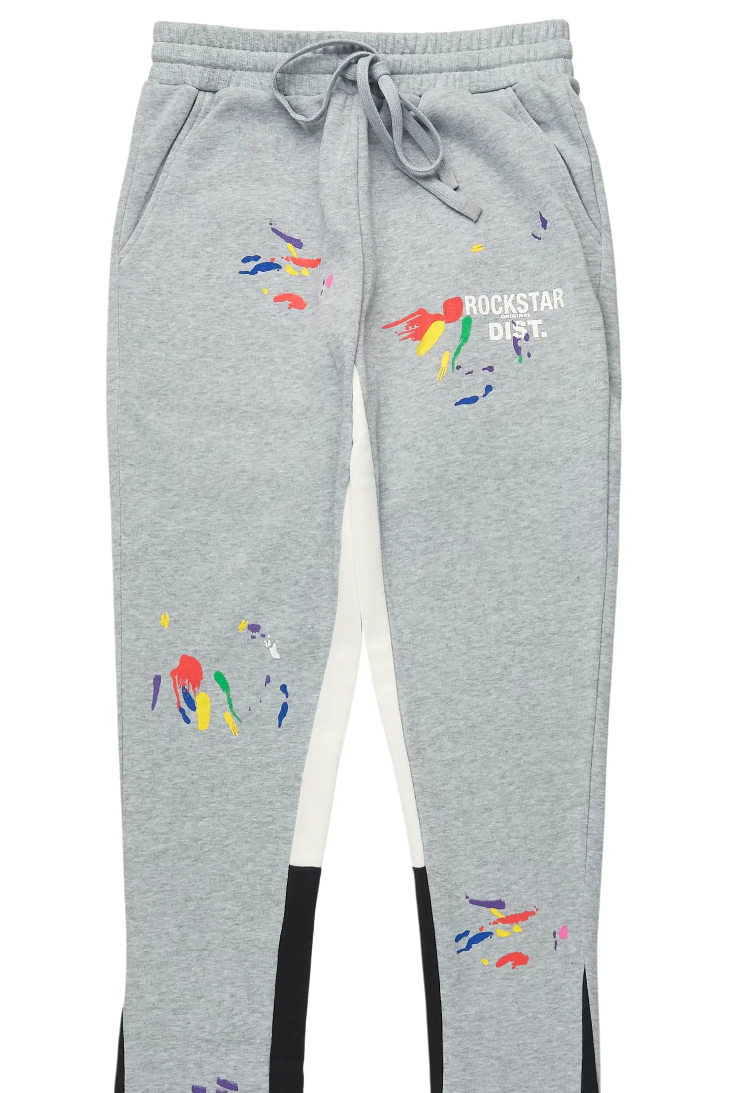Karenthia 2.0 Heather Grey Stacked Track Pant
