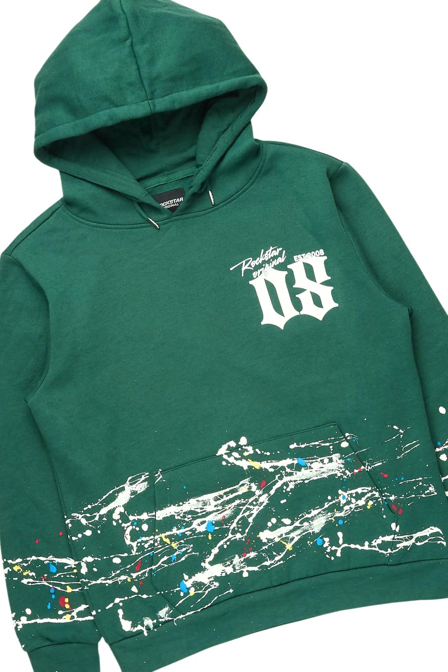 Horia Hunter Green/Multi Hoodie/Stacked Flare Track Set