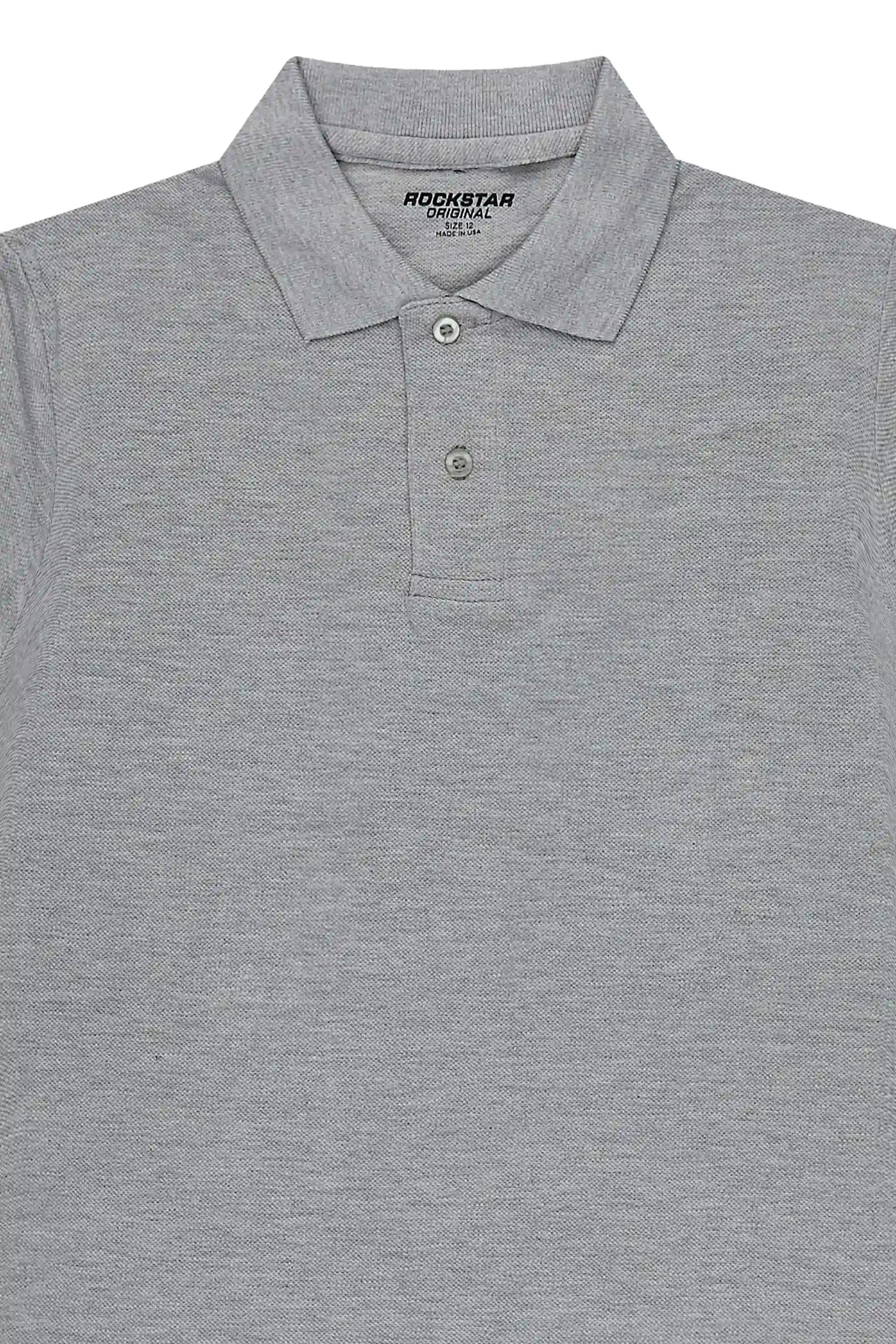 Boys Romeo Heather Grey Polo