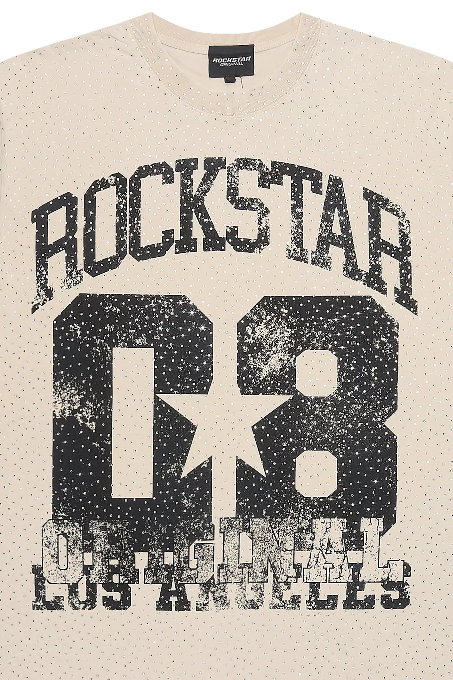 Adrianne Beige Rhinestone T-Shirt