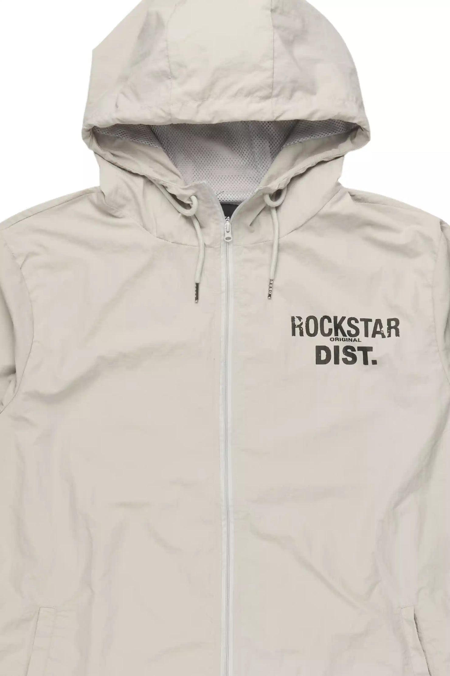 Lake Grey Graphic Windbreaker