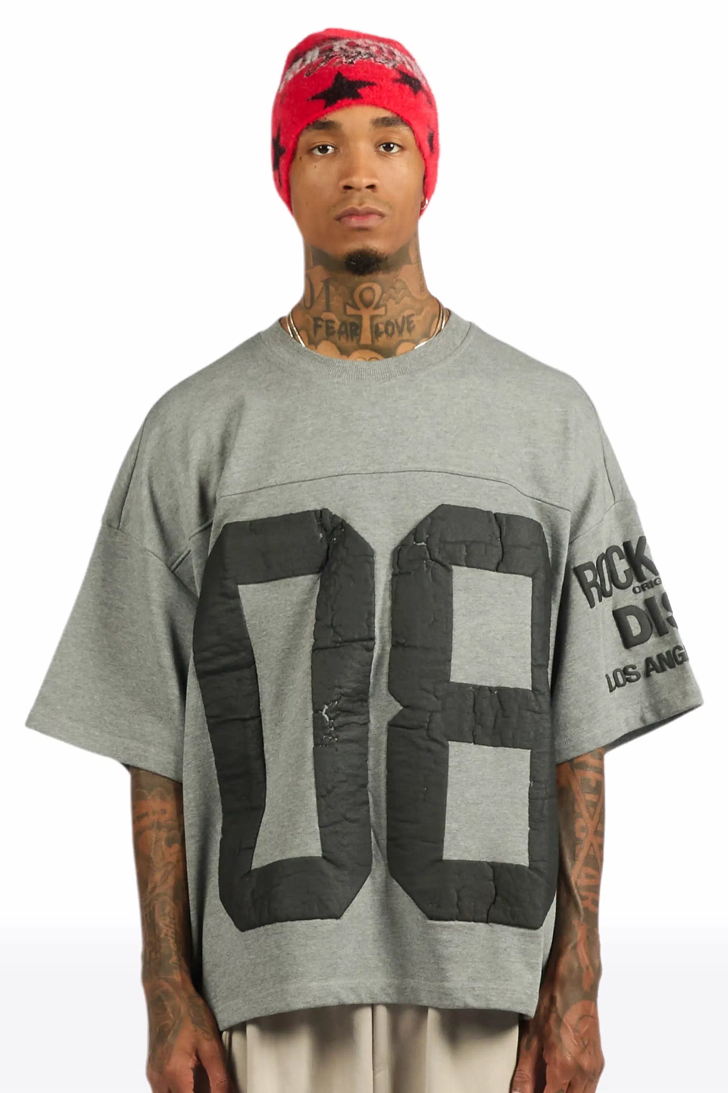 Outline Heather Grey French Terry T-Shirt