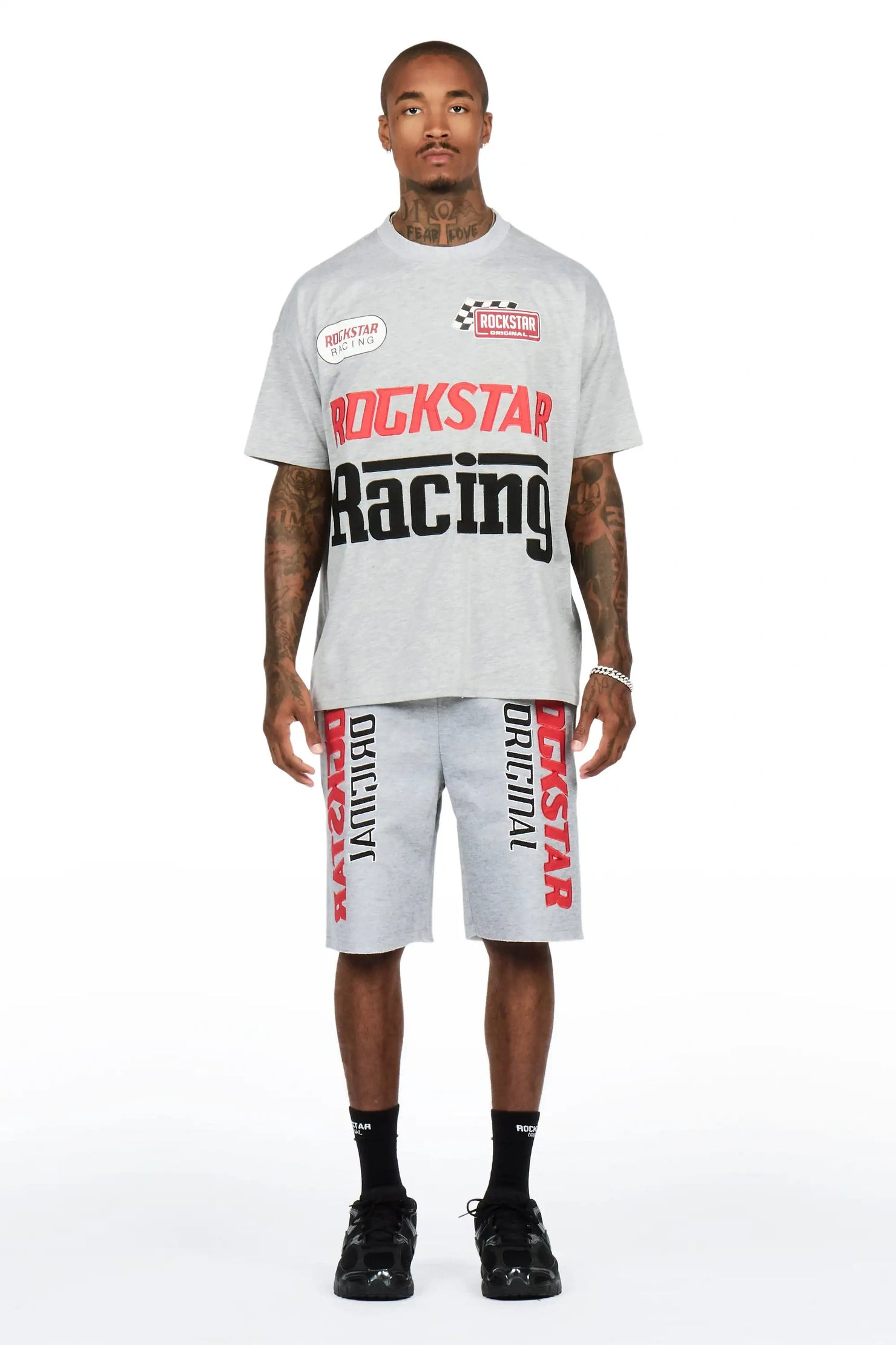 Spiller Heather Grey T-Shirt/Short Set