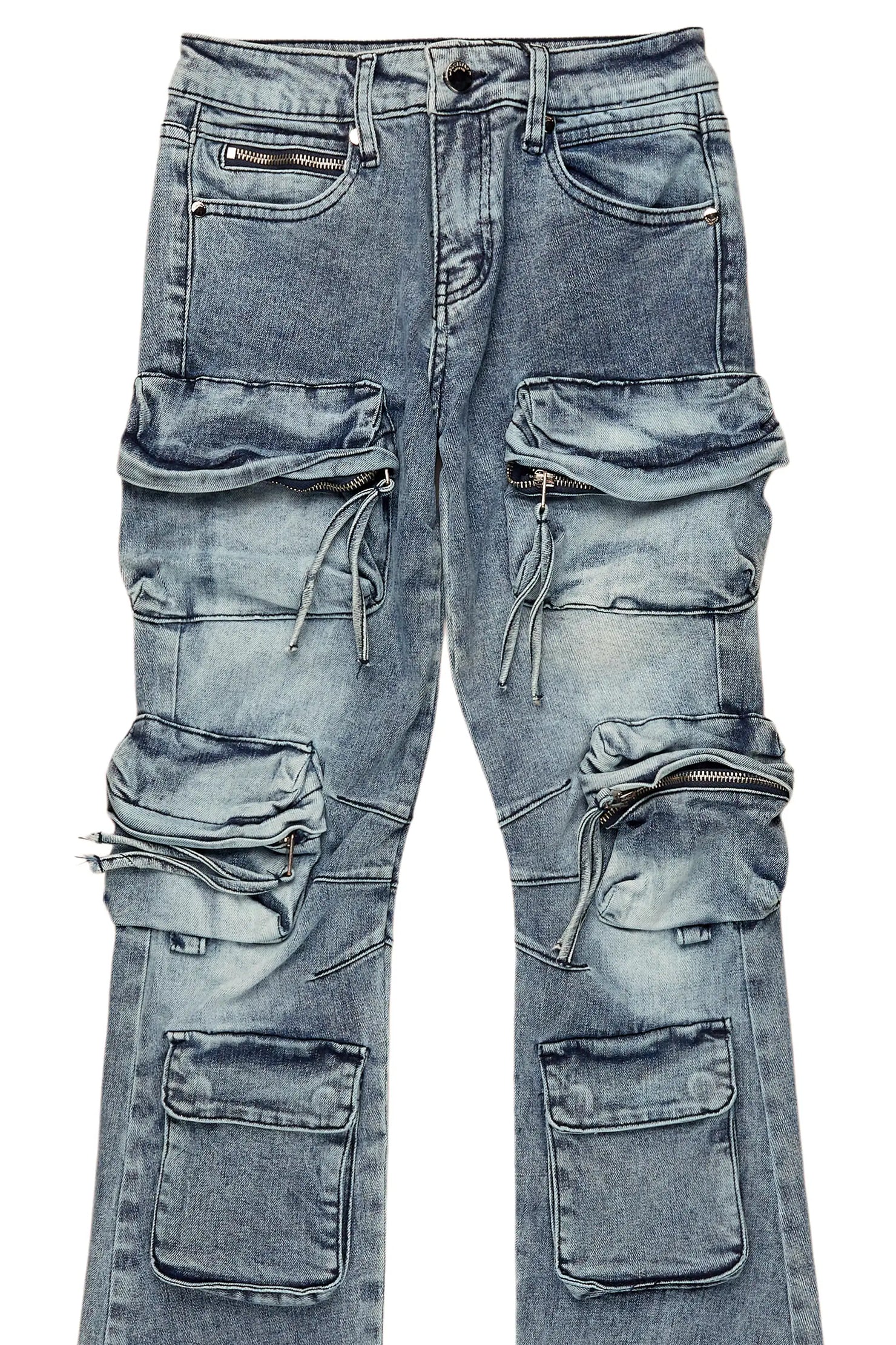 Boys Lenz Blue Baggy Fit Jean