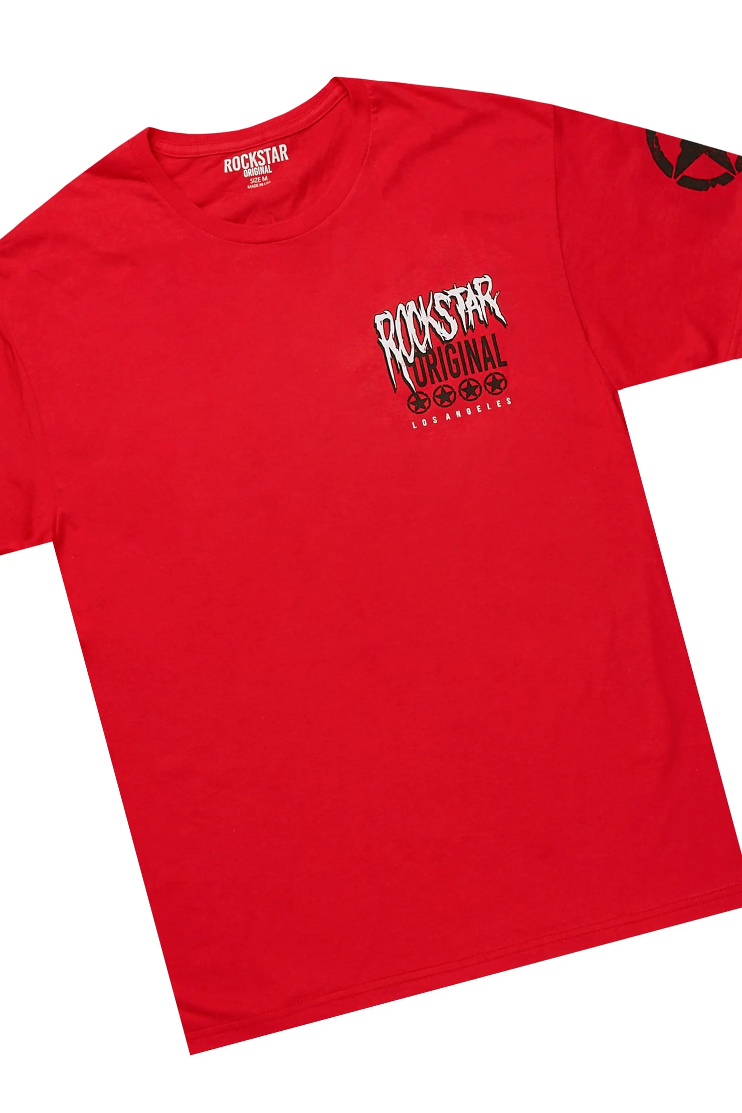 Wizzurd Red T-Shirt & Josiah Beige Super Stacked Flare Jean Bundle