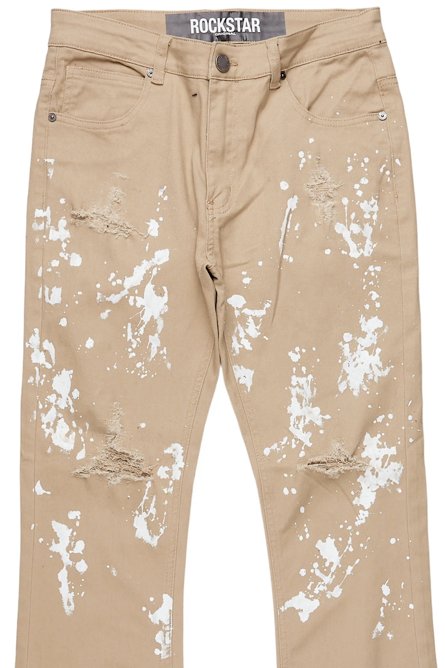 Salus Beige Bootcut Painter Jean