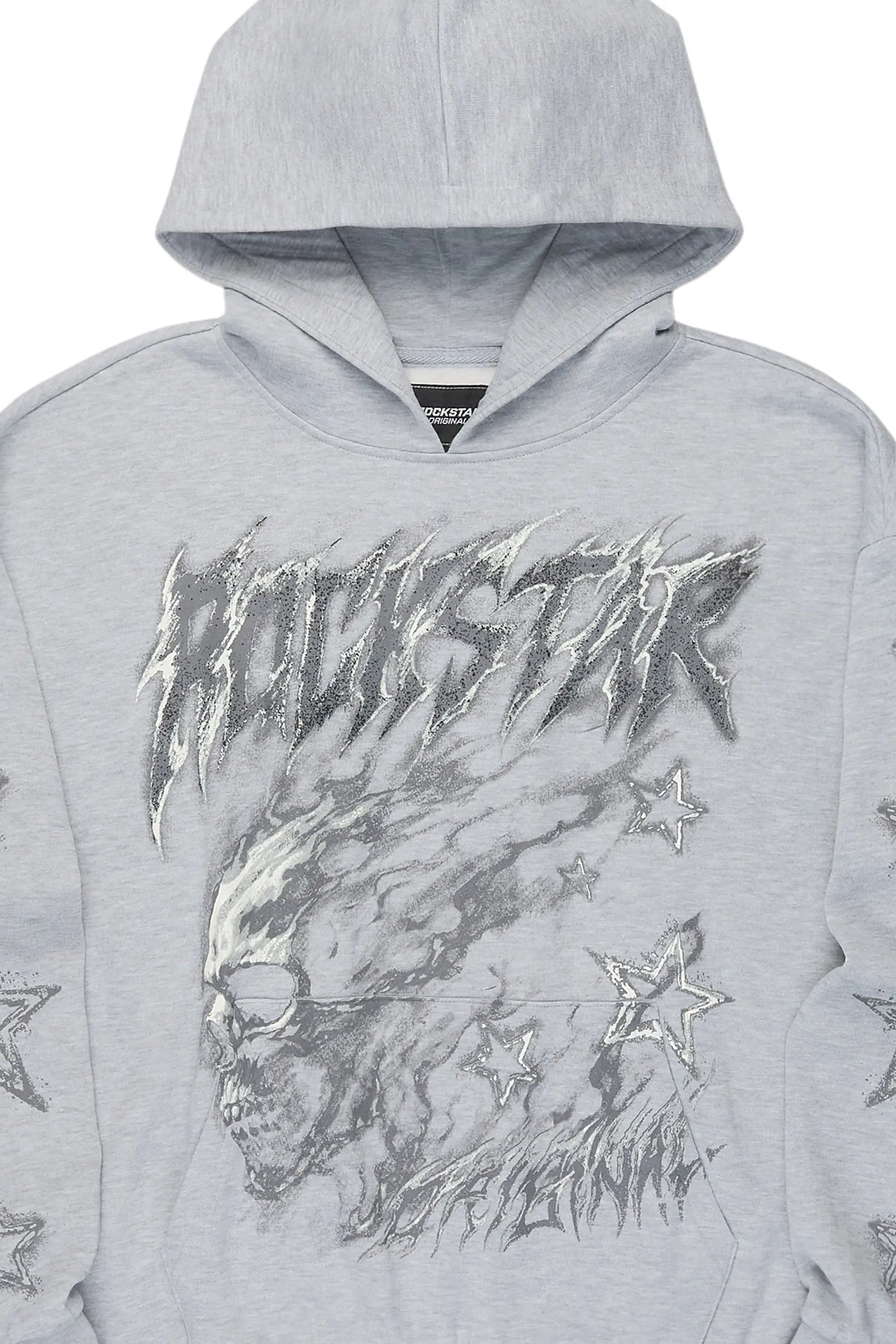 Jantra Heather Grey Graphic Hoodie