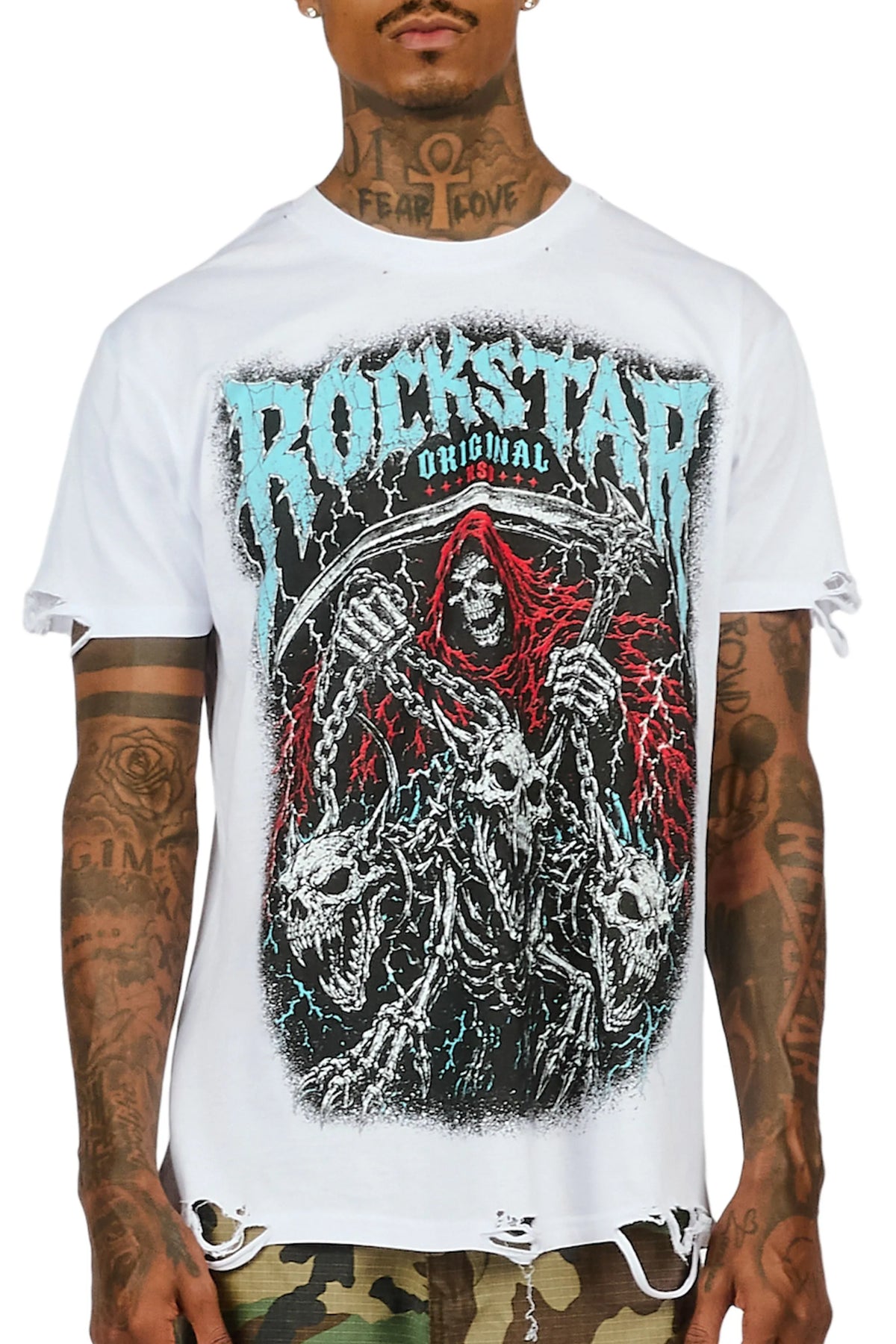 Ossuary White Oversized Graphic T-Shirt