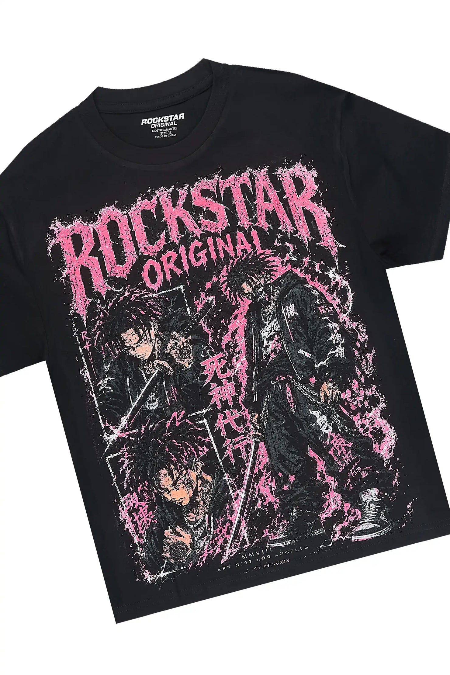 Boys Brasko Black T-Shirt Short Set